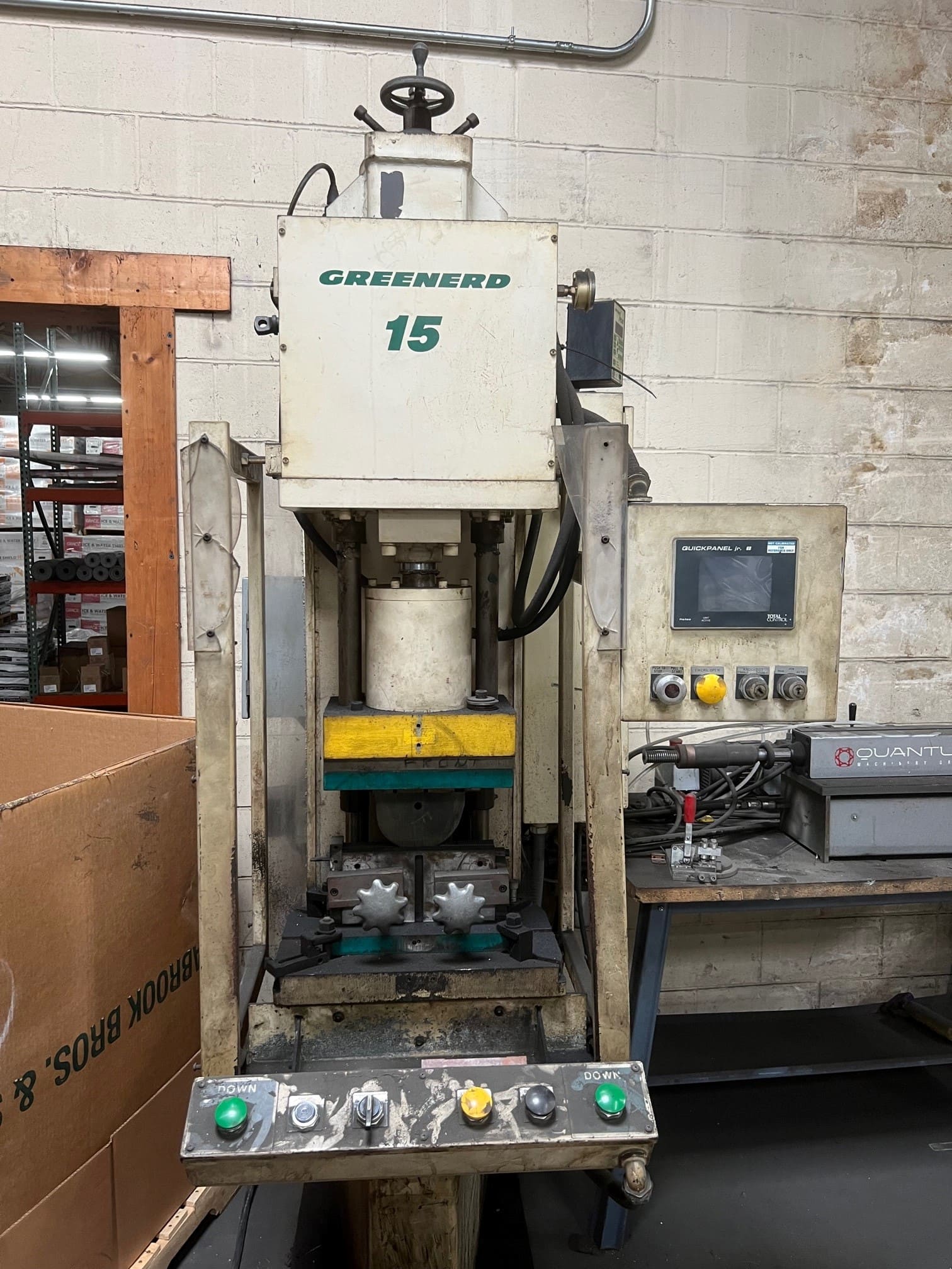 15 Ton Greenerd Hydraulic C Frame Press, 1997 - 11" x 18" Bed, 12" Stroke