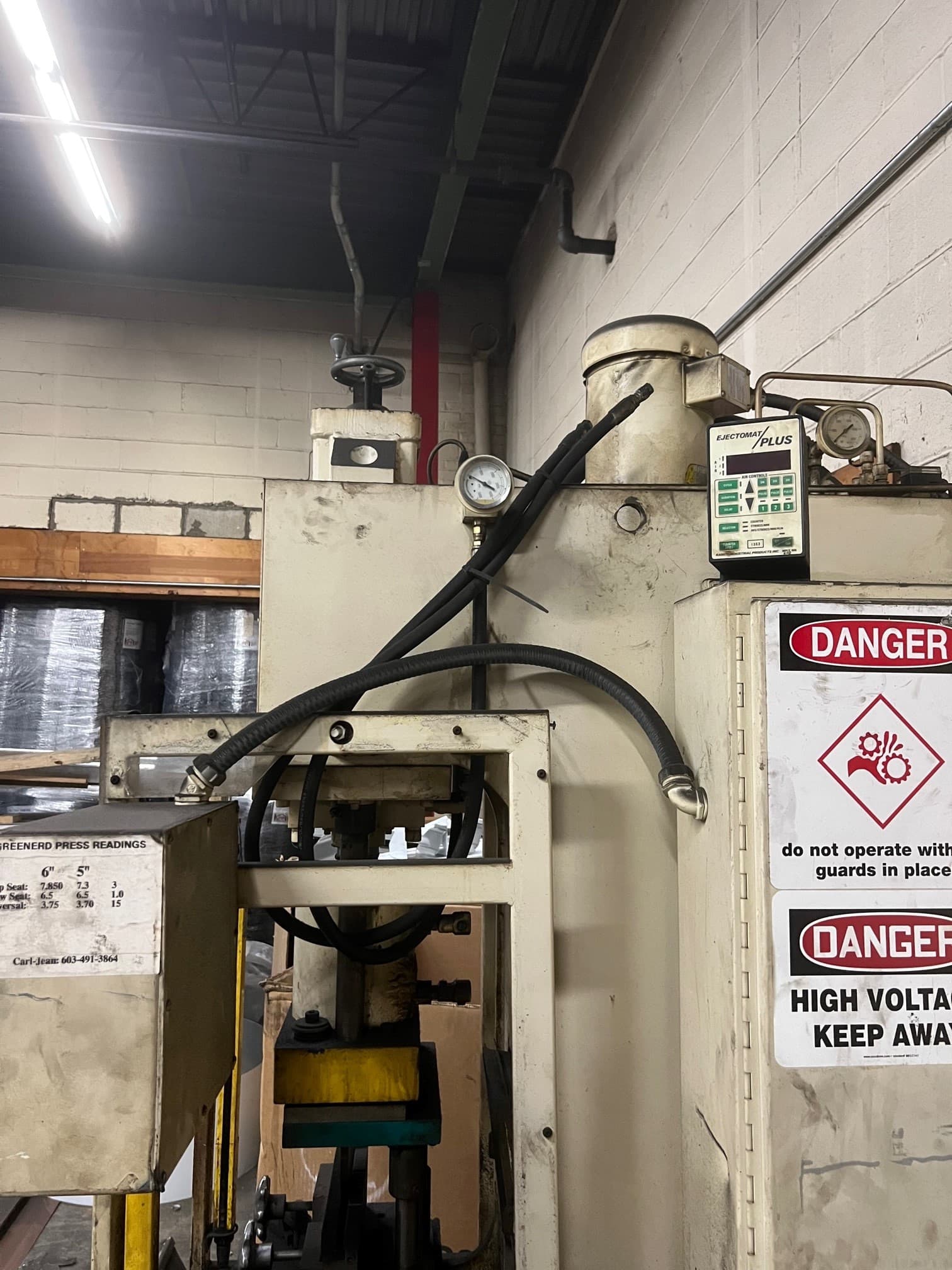 15 Ton Greenerd Hydraulic C Frame Press, 1997 - 11" x 18" Bed, 12" Stroke - Image 2