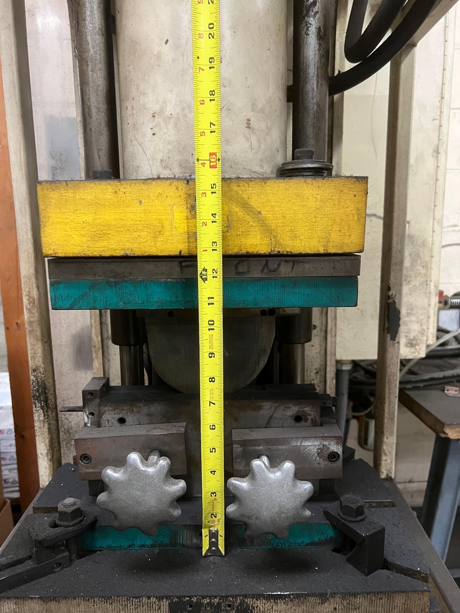 15 Ton Greenerd Hydraulic C Frame Press, 1997 - 11" x 18" Bed, 12" Stroke - Image 4