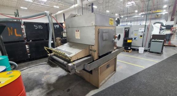 37″ Timesavers 137-2HCMW Dual Head - Wet Type Belt Sander, 1990 - Image 4