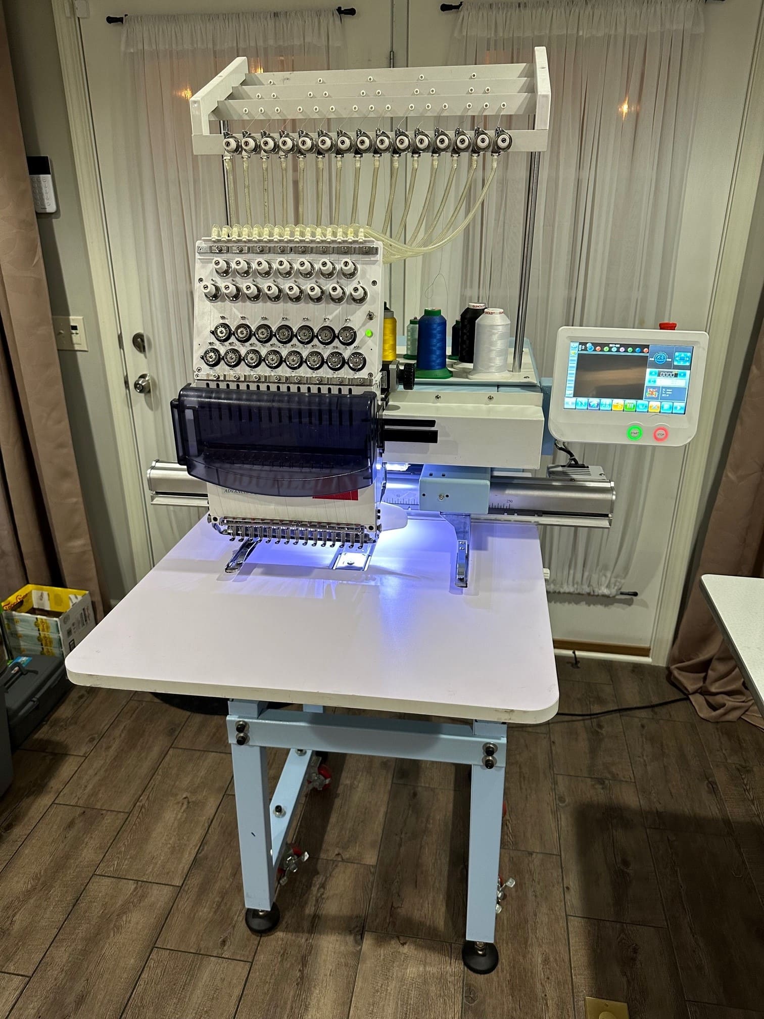 Doublelin DLCF-1501 Single Head Embroidery Machine, 2016