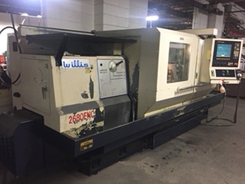 Willis 2680 ENC CNC Lathe, 2008 - 2x 20" Chucks, Tailstock, Tool Post, Anilam Control - Image 5