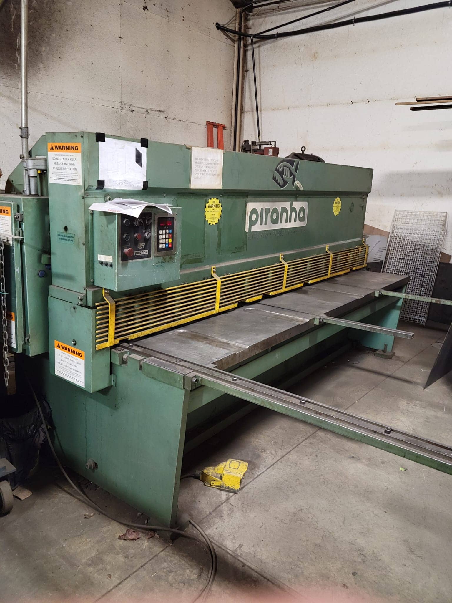 1/4" x 10' Piranha Allsteel 1/4-10 Shear, 2000