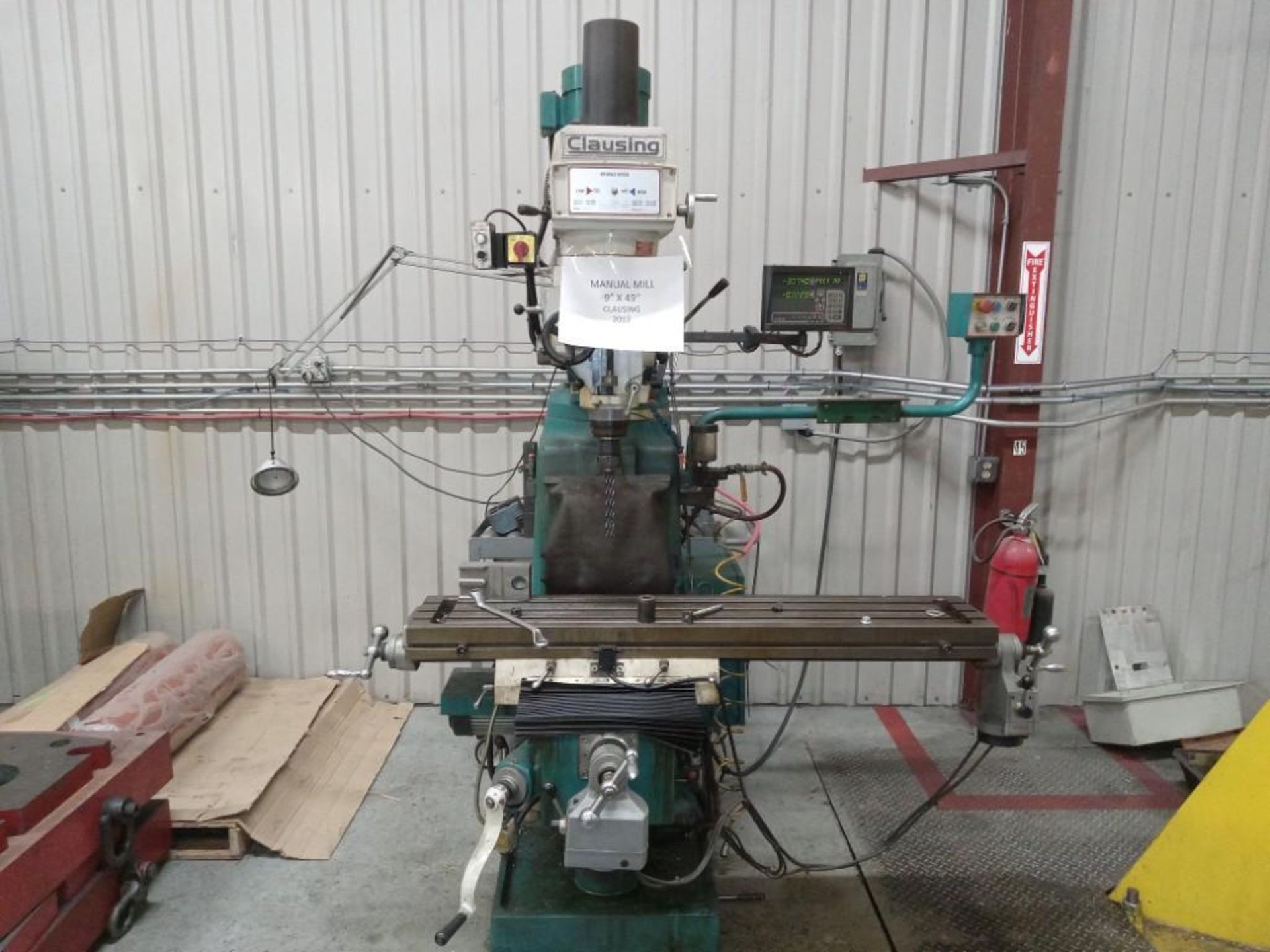 clausing 9 by 49 manual mill
