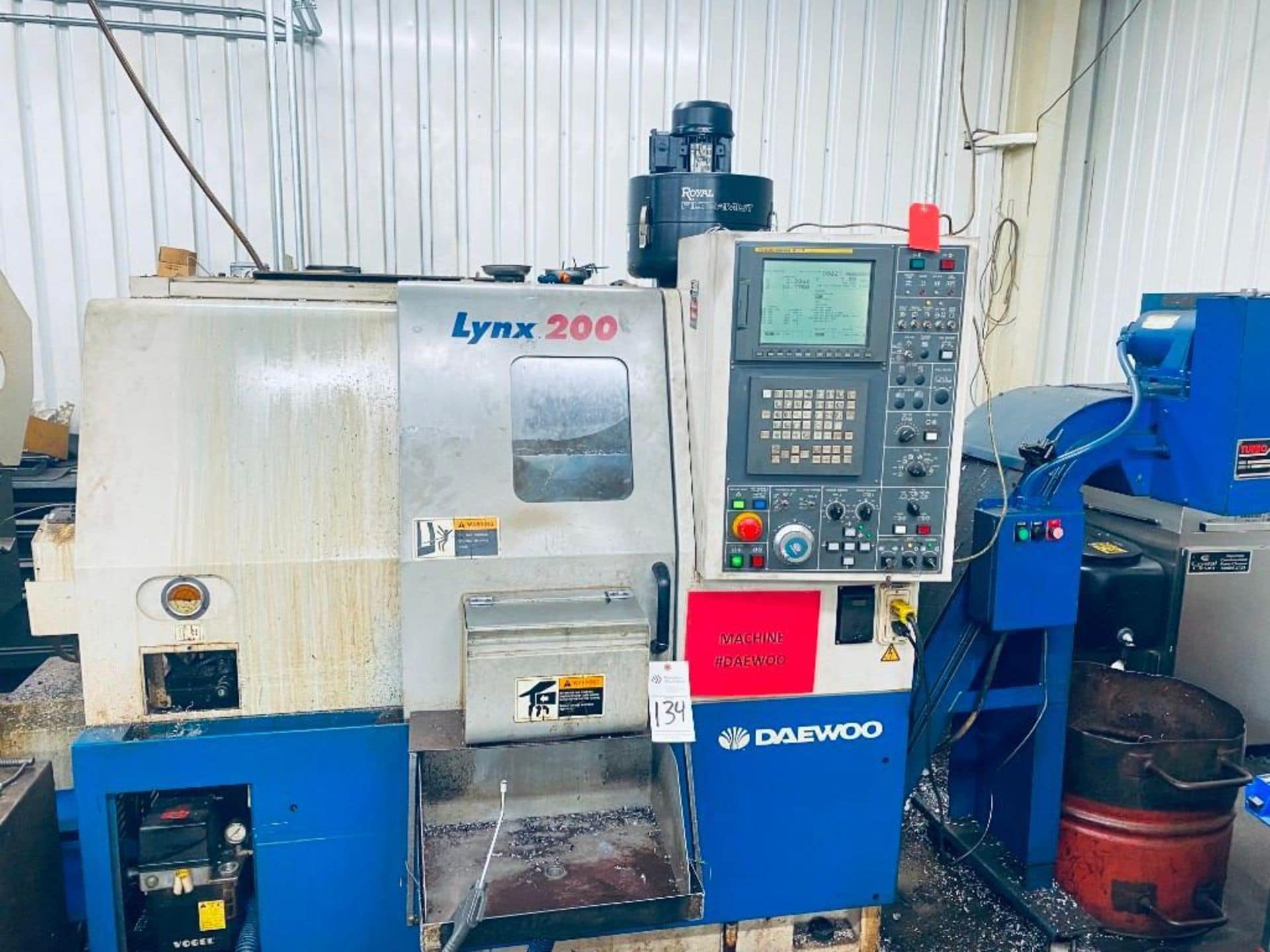 daewoo lynx 200 cnc lathe