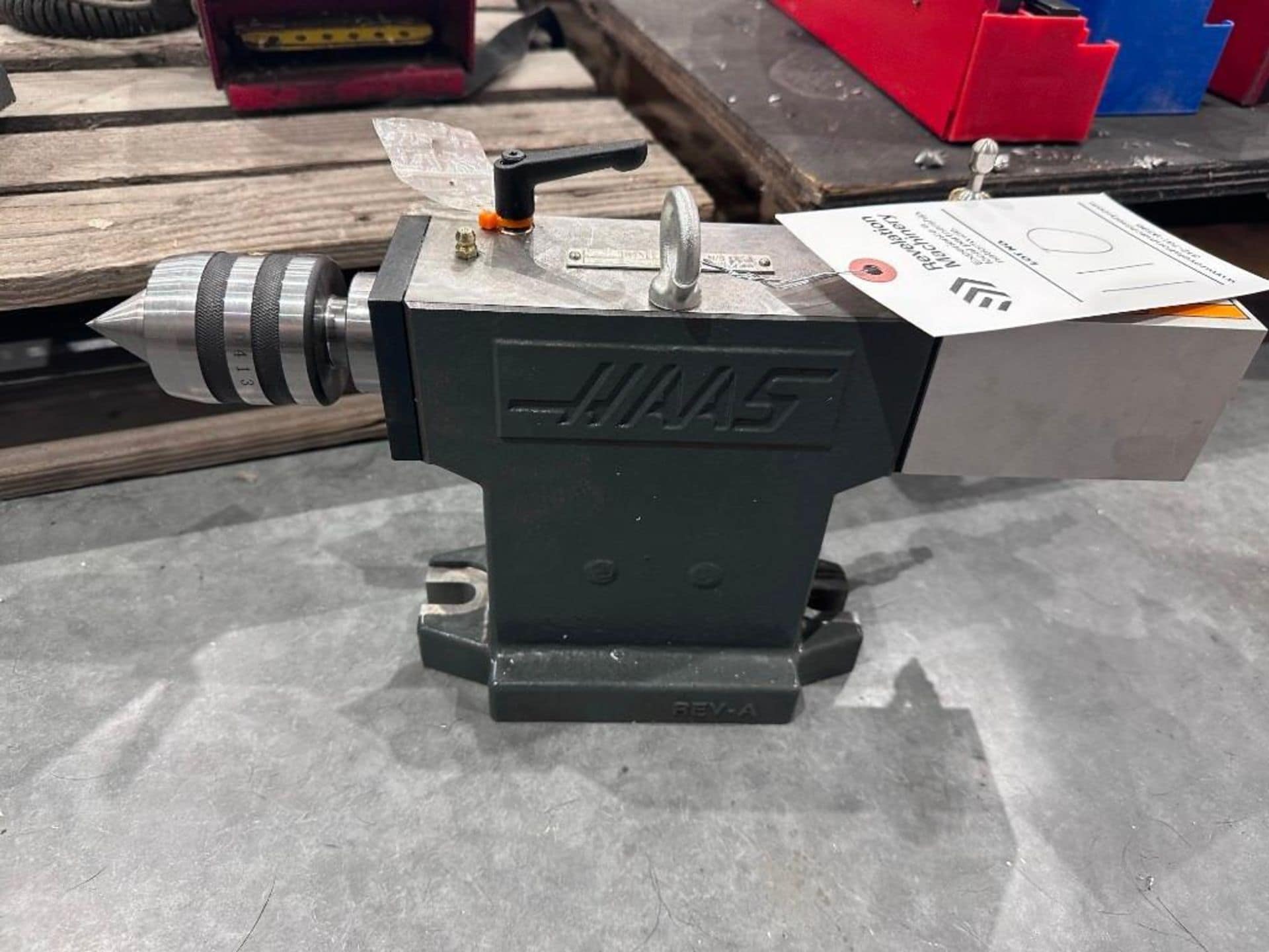 haas-hpts6-pneumatic-tailstock-for-hrt210-series-rotaries-lot-110 haas hpts6 pneumatic tailstock for hrt210 series rotaries