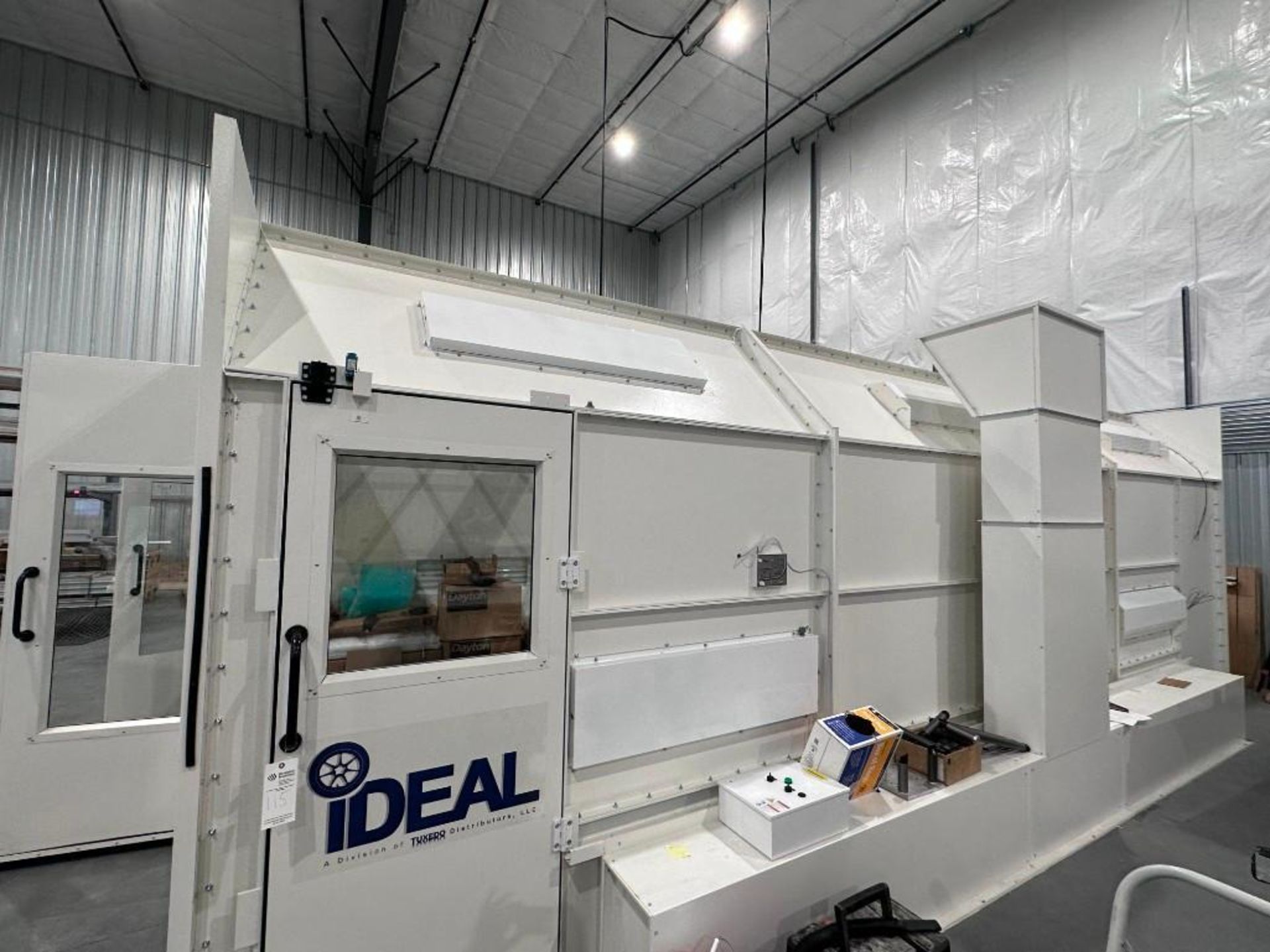 ideal-psb-sdd26b-ak-paint-booth-with-side-down-draft-lot-115 ideal psb sdd26b ak paint booth with side down draft
