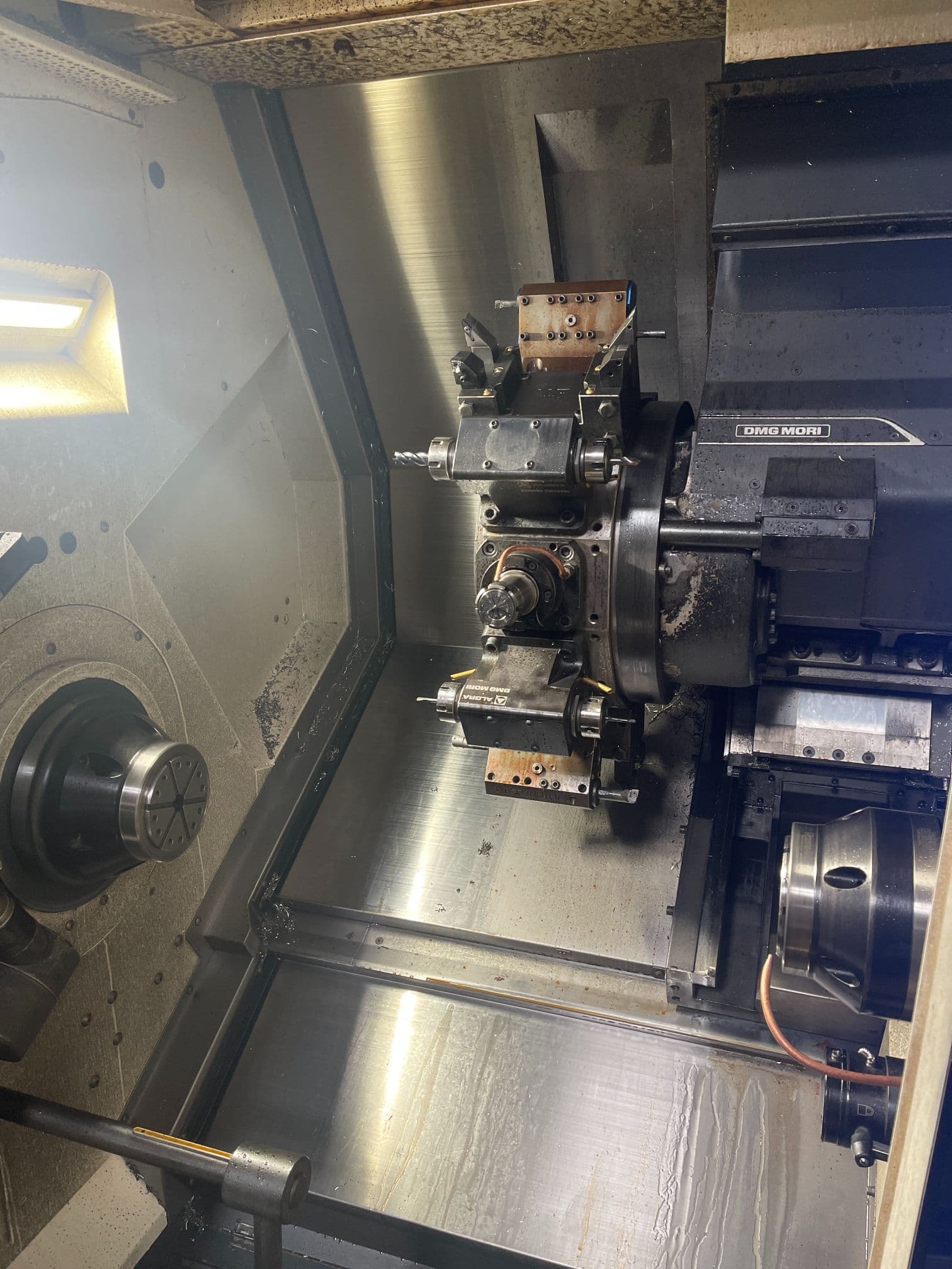 DMG Mori NLX2500/700 CNC Lathe, 2019 - Sub Spindle, Live Tooling, Tool Presetter - Image 5