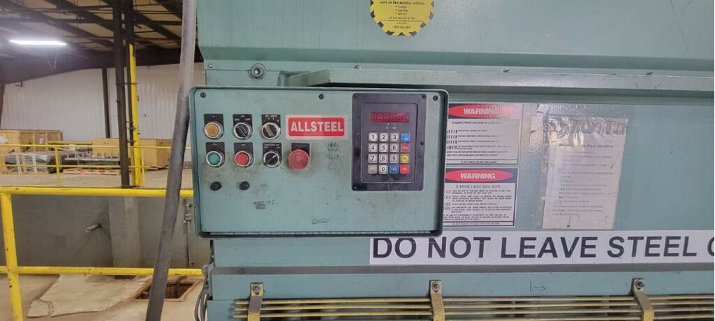 1/4" x 10' Piranha Allsteel 1/4-10 Shear, 2000 - Image 2