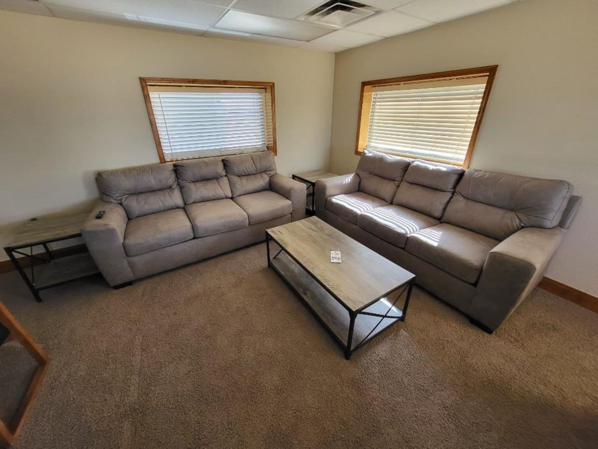 living room furniture center table side table and sofas
