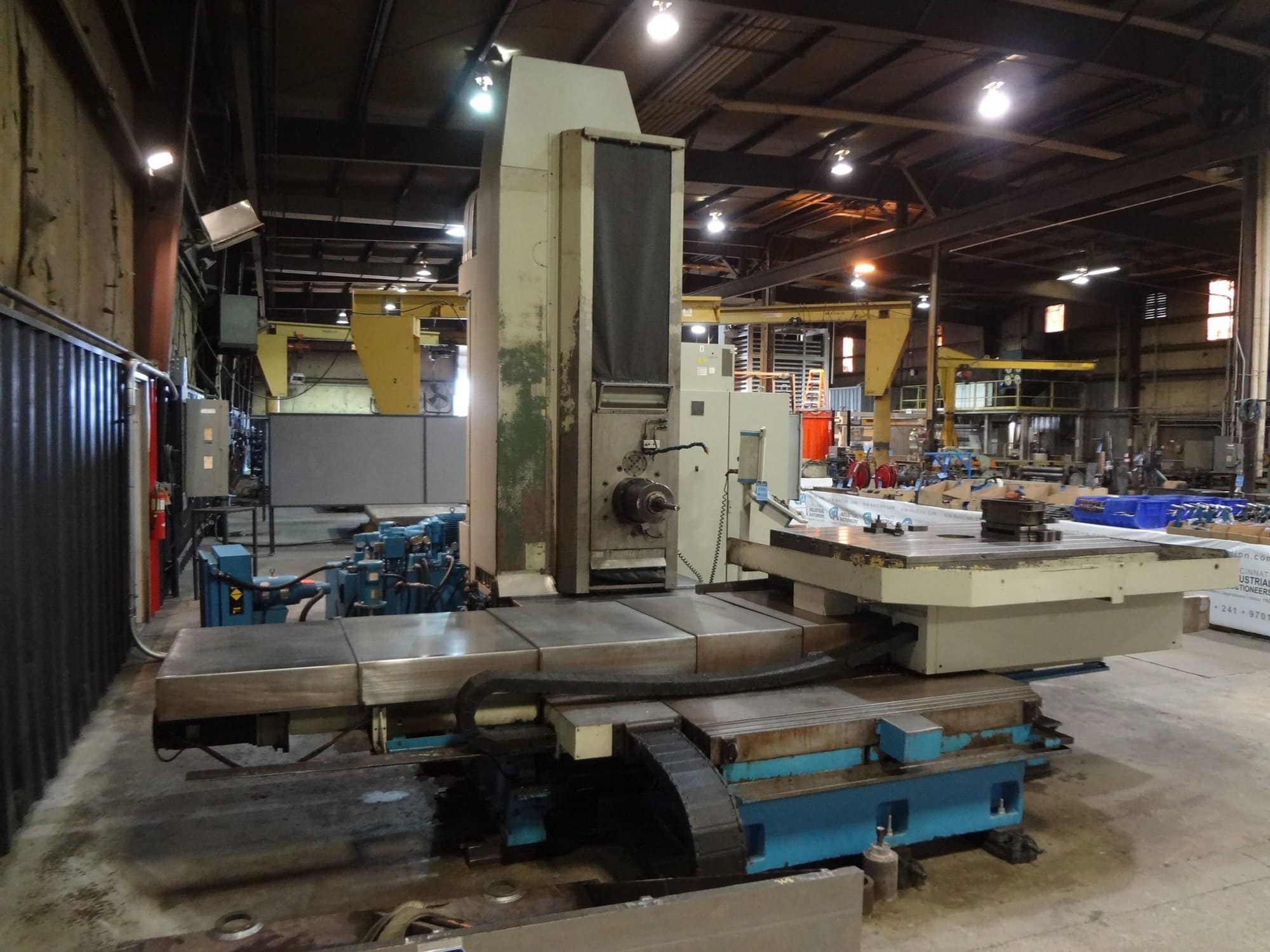5" OLYMPIA H100X60 Table Type CNC Horizontal Boring Mill, 1998 - Fanuc Control, Rotary Table HBM