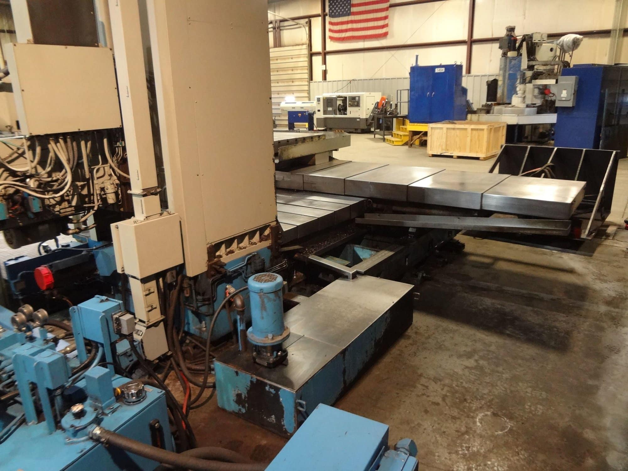 5" OLYMPIA H100X60 Table Type CNC Horizontal Boring Mill, 1998 - Fanuc Control, Rotary Table HBM - Image 10