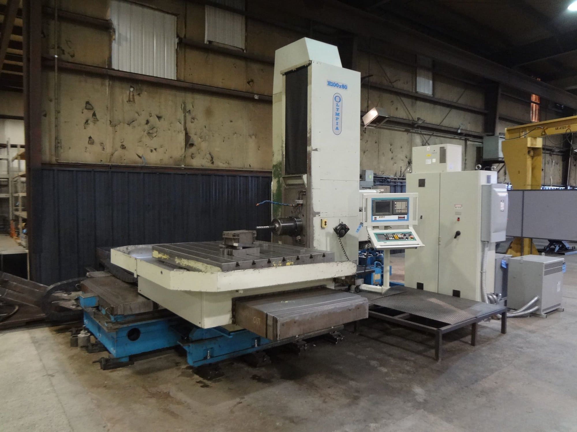 5" OLYMPIA H100X60 Table Type CNC Horizontal Boring Mill, 1998 - Fanuc Control, Rotary Table HBM - Image 13