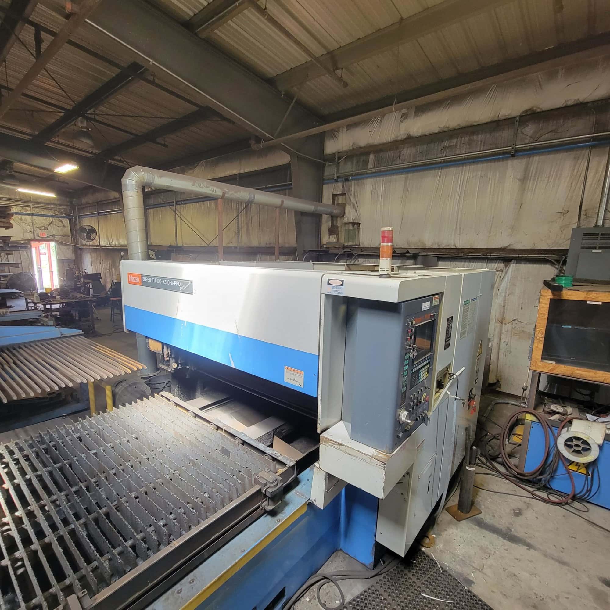 2000 Watt Mazak Super Turbo X510 CO2 Laser, 1997 - 5' x 10' Table