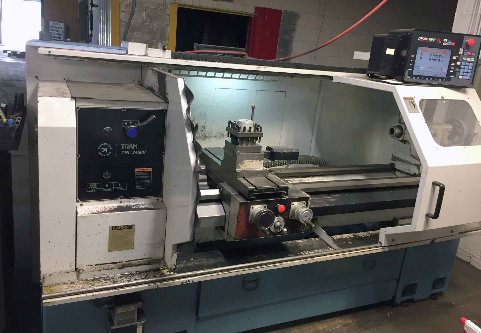 Southwestern Industries Trak TRL 2460V CNC Lathe, 2008 - Proto Trak CNC, Tailstock, Programmable Tool Post - Image 3