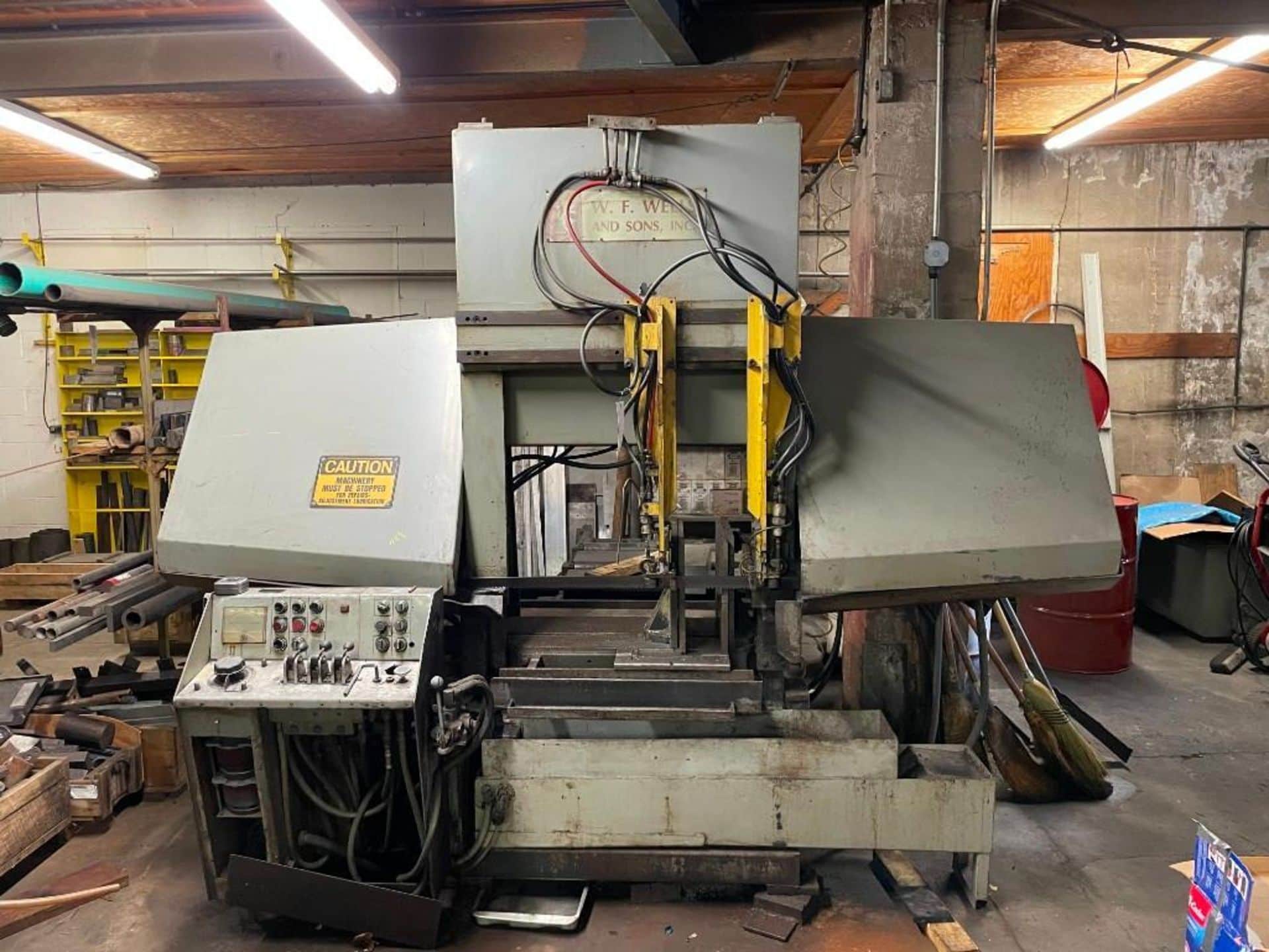wf wells and sons horizontal band saw