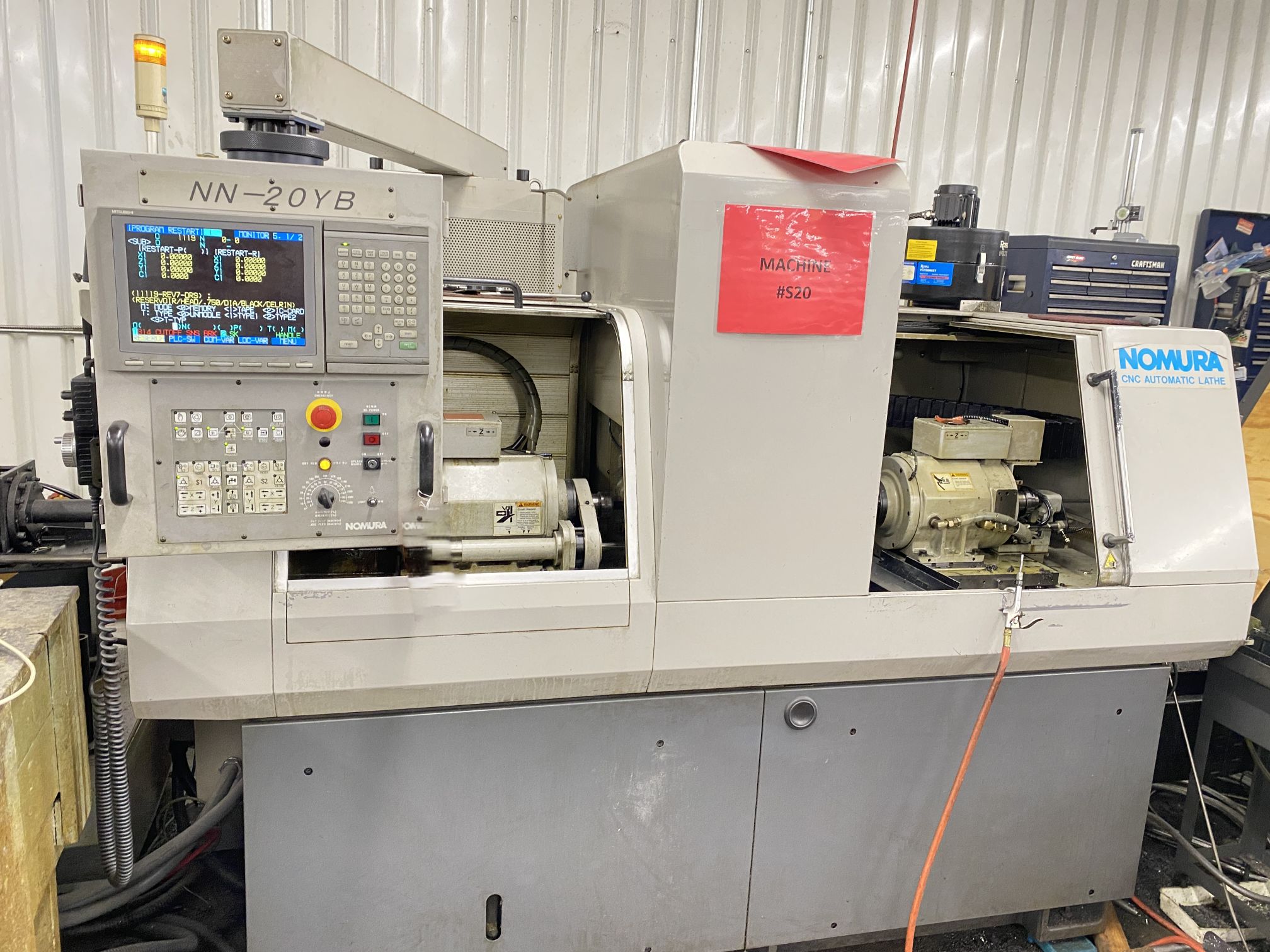 Nomura NN-20YB CNC Swiss Screw Machine, Lathe, 2008