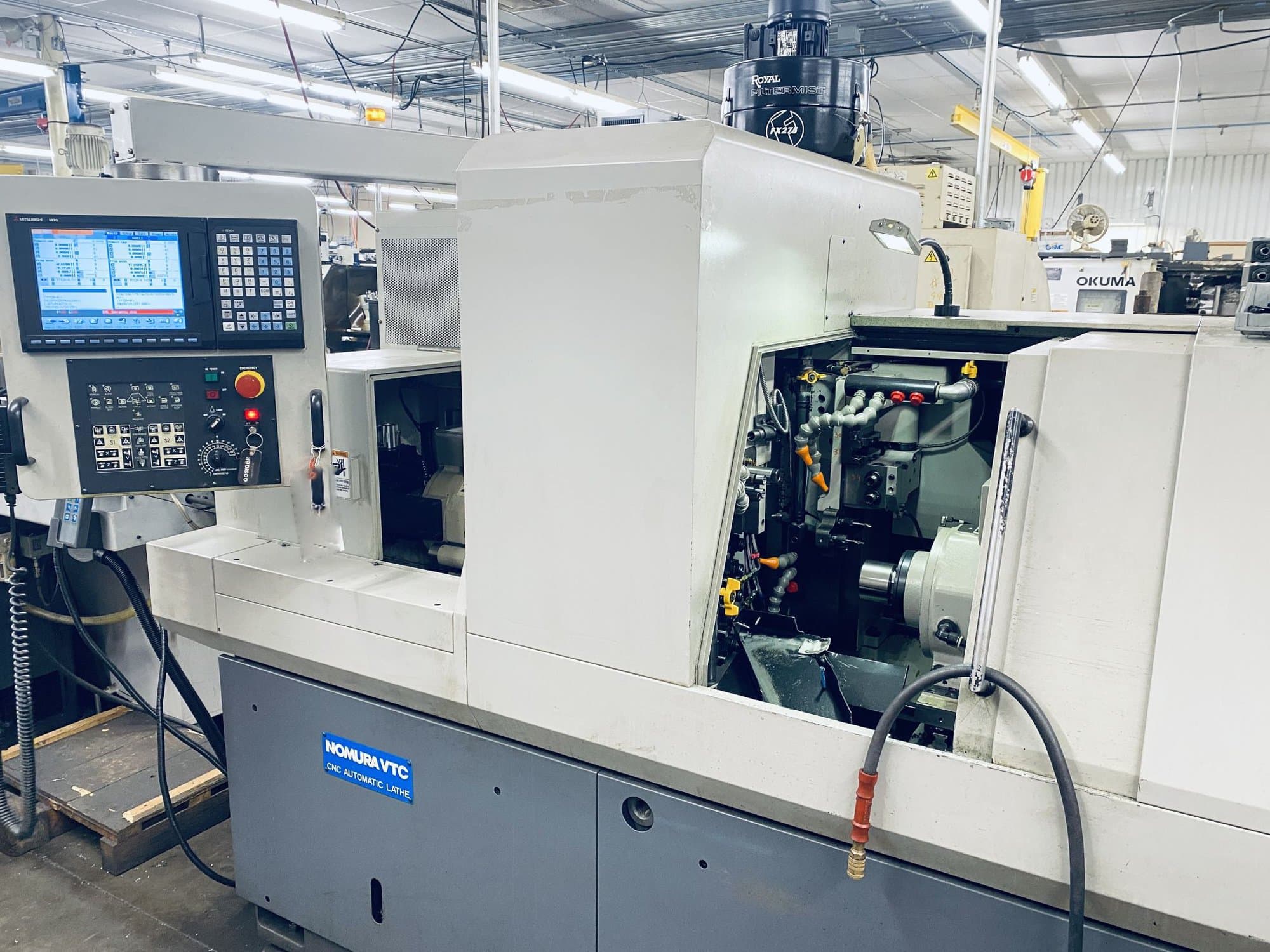 Nomura NN-32YB2 32MM CNC Swiss Screw Machine, Lathe, 2011 - With LNS Bar Feed