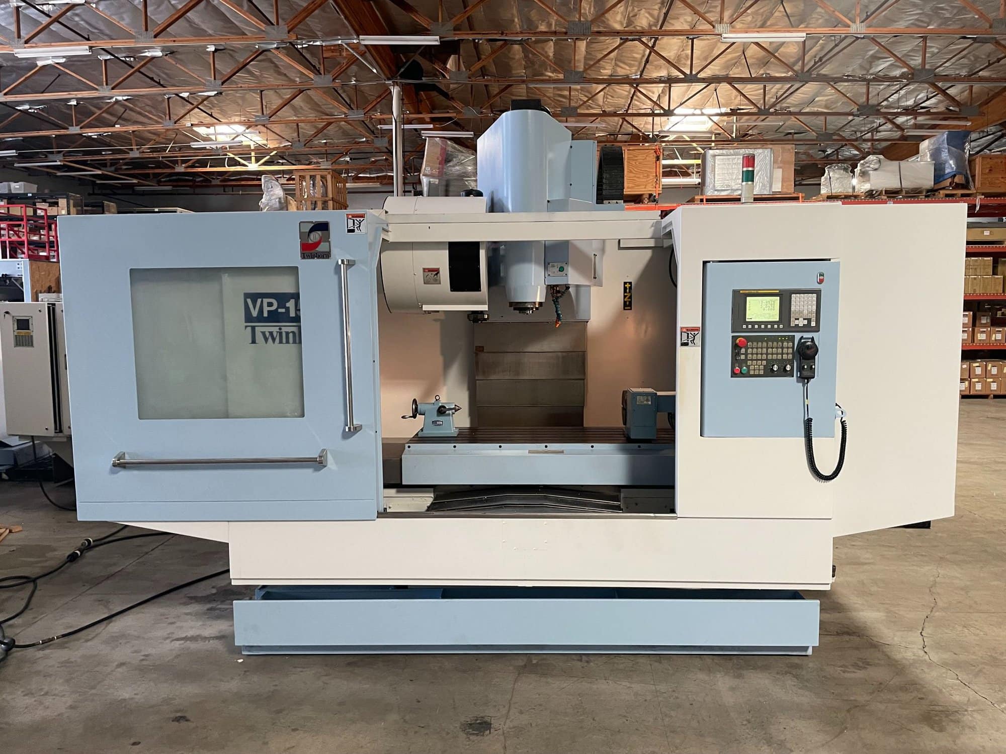 TwinHorn VP-1500 CNC VMC, 2006 - 4th Axis, Rotary Table, Fanuc Control