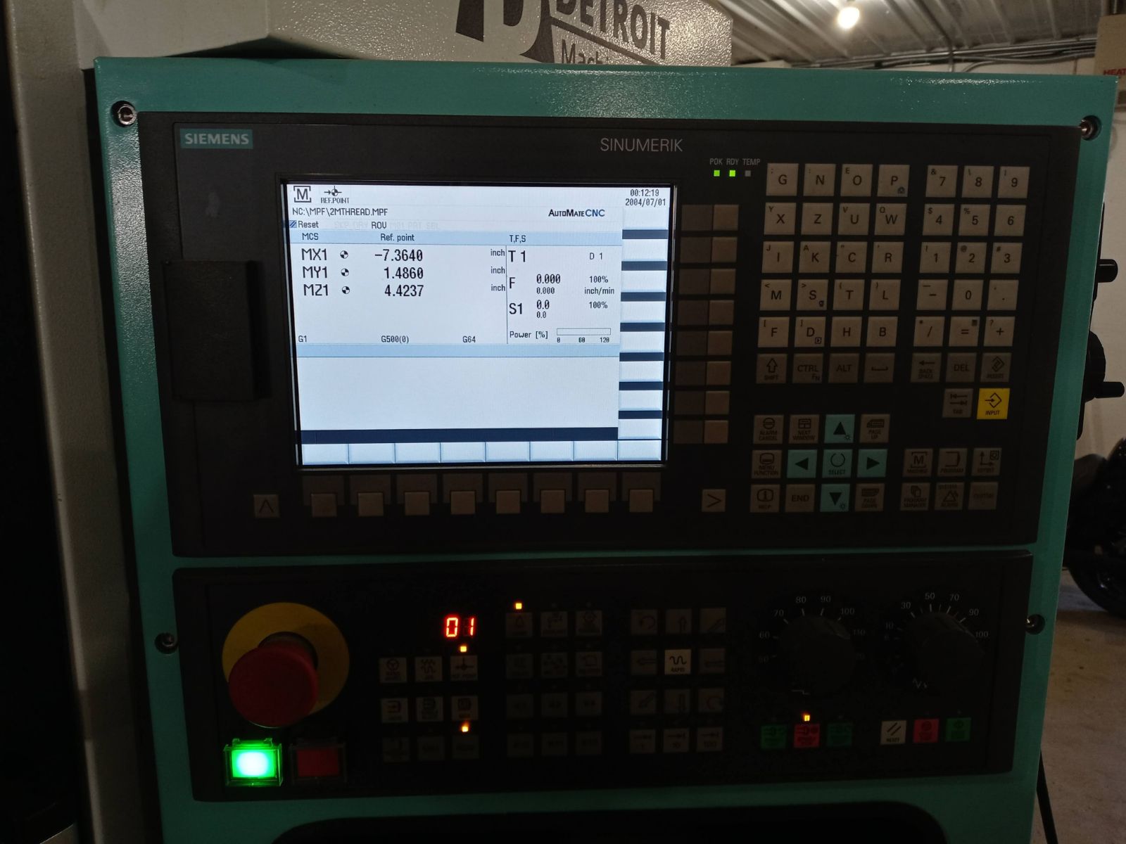 Z Mat Flash FL300 CNC Lathe, 2018 - 4500 RPM, C and Y Axis, Live Tooling, 808D Siemens Control - Image 3