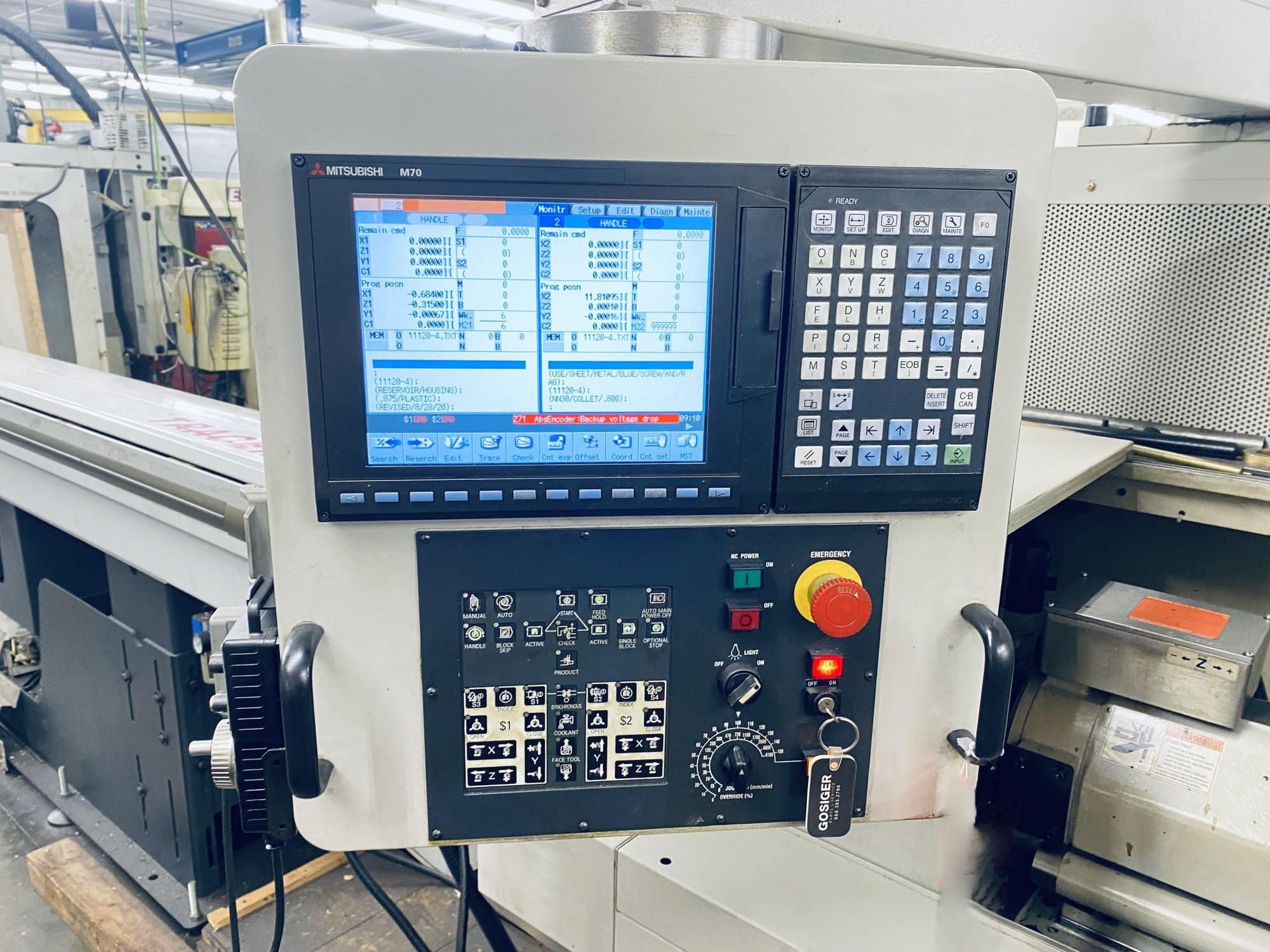 Nomura NN-32YB2 32MM CNC Swiss Screw Machine, Lathe, 2011 - With LNS Bar Feed - Image 2