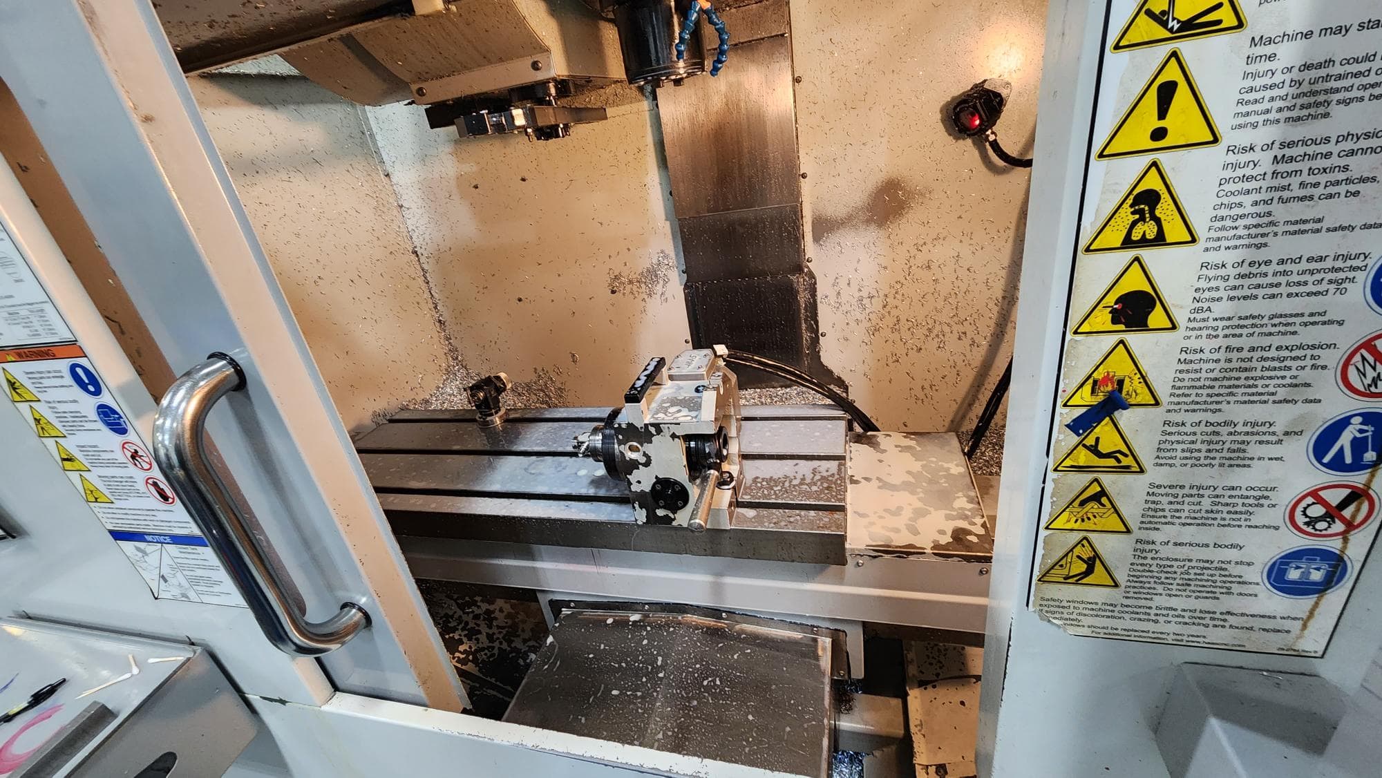 Haas Super Mini Mill 2 VMC, 2009- Probe, 4th Axis Wired - Image 2