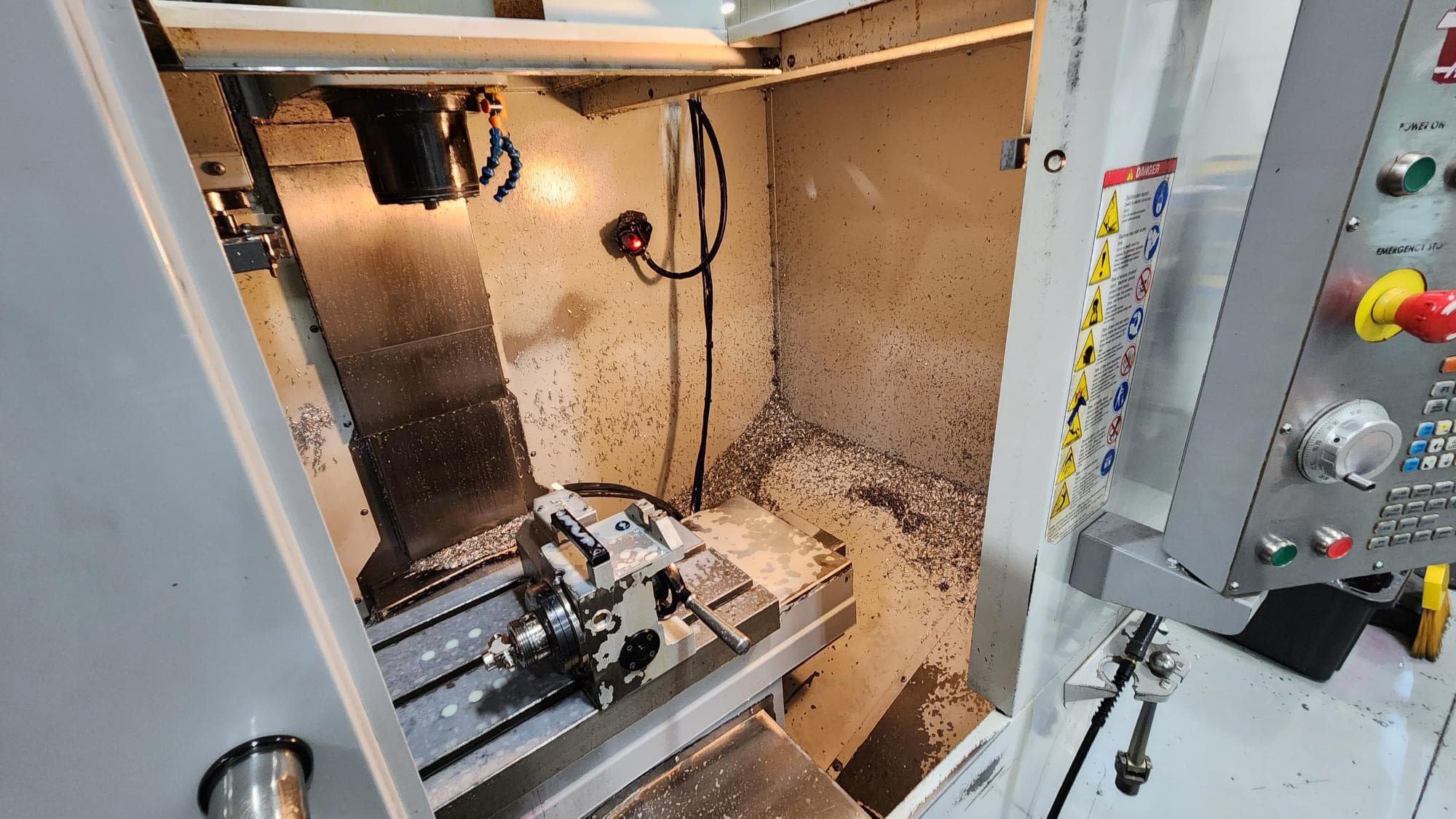 Haas Super Mini Mill 2 VMC, 2009- Probe, 4th Axis Wired - Image 3