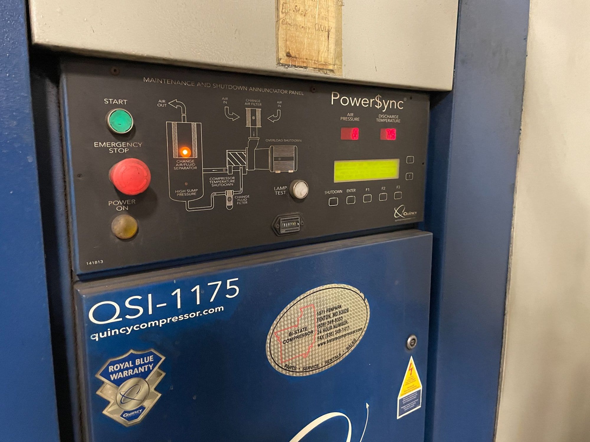 Quincy Rotary Screw Air Compressor Model QPCD 1200, 2010 - 150 PSI - Image 5