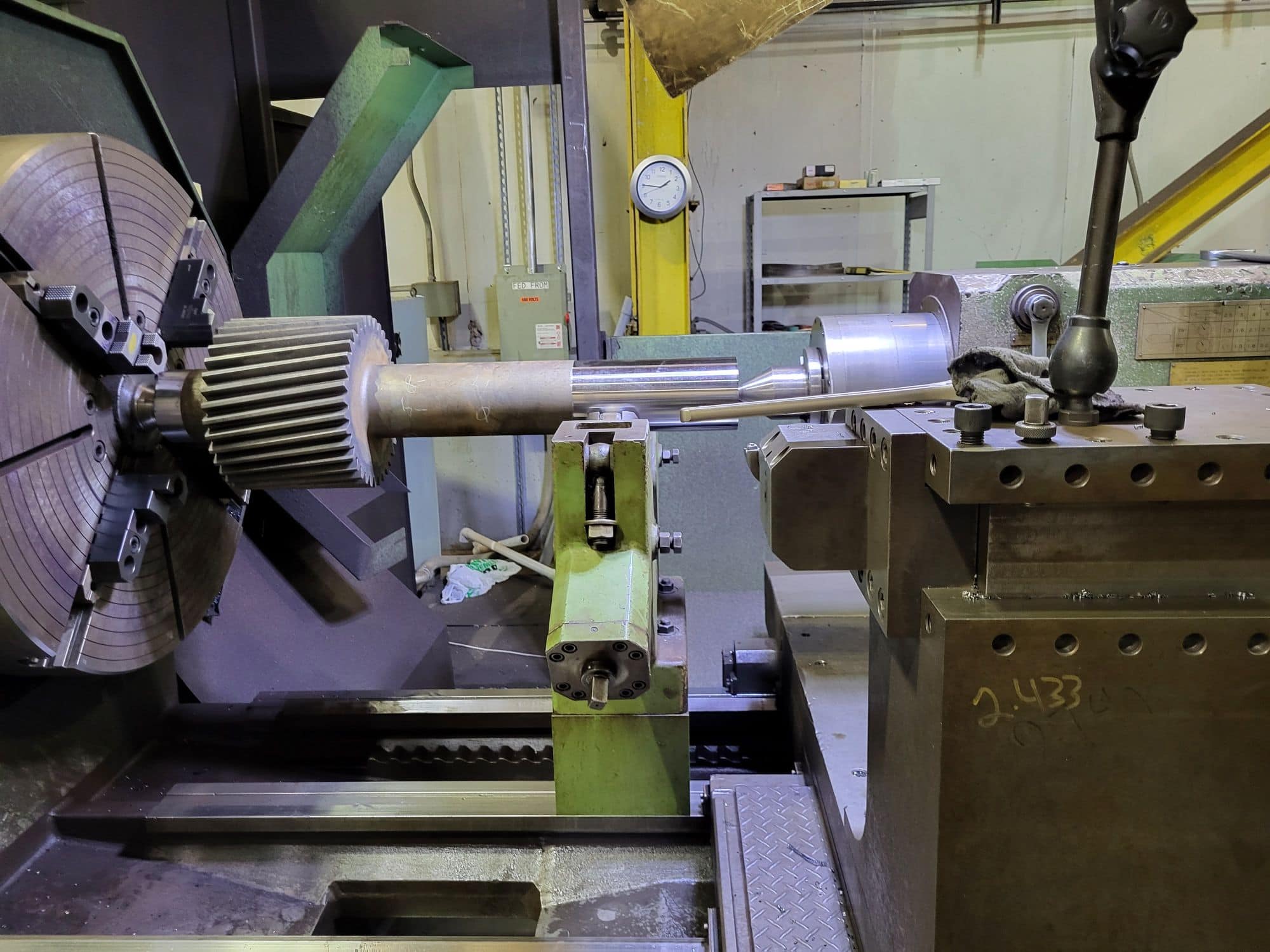 58" X 236" Dainichi M112 CNC Flat Bed Lathe, 1984- Fanuc Control, 40" Chuck --- MAKE OFFER --- - Image 3