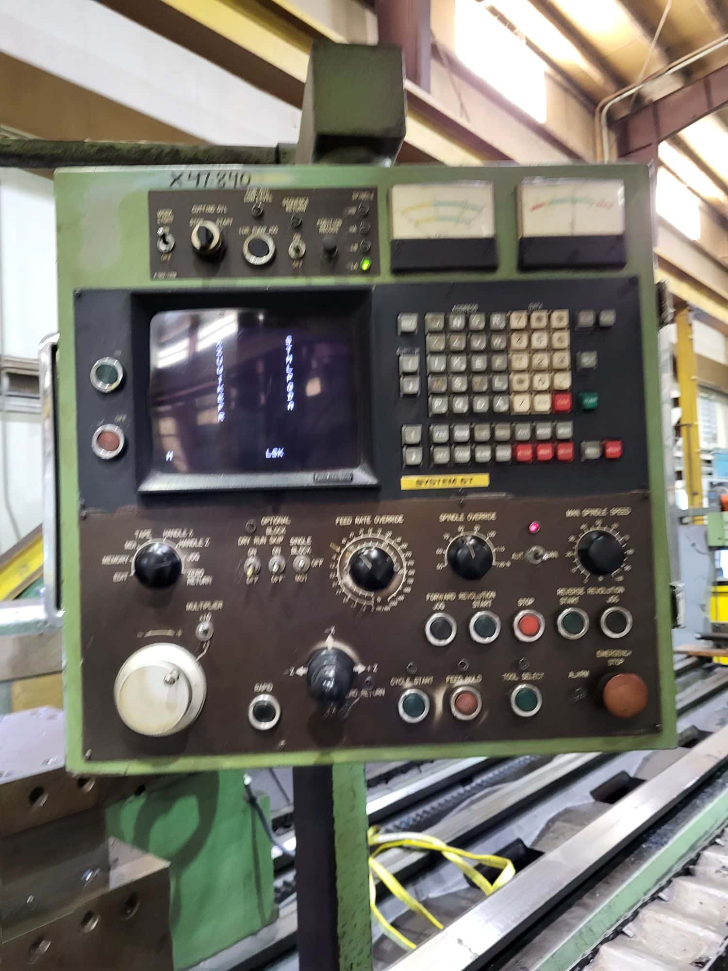 58" X 236" Dainichi M112 CNC Flat Bed Lathe, 1984- Fanuc Control, 40" Chuck --- MAKE OFFER --- - Image 4
