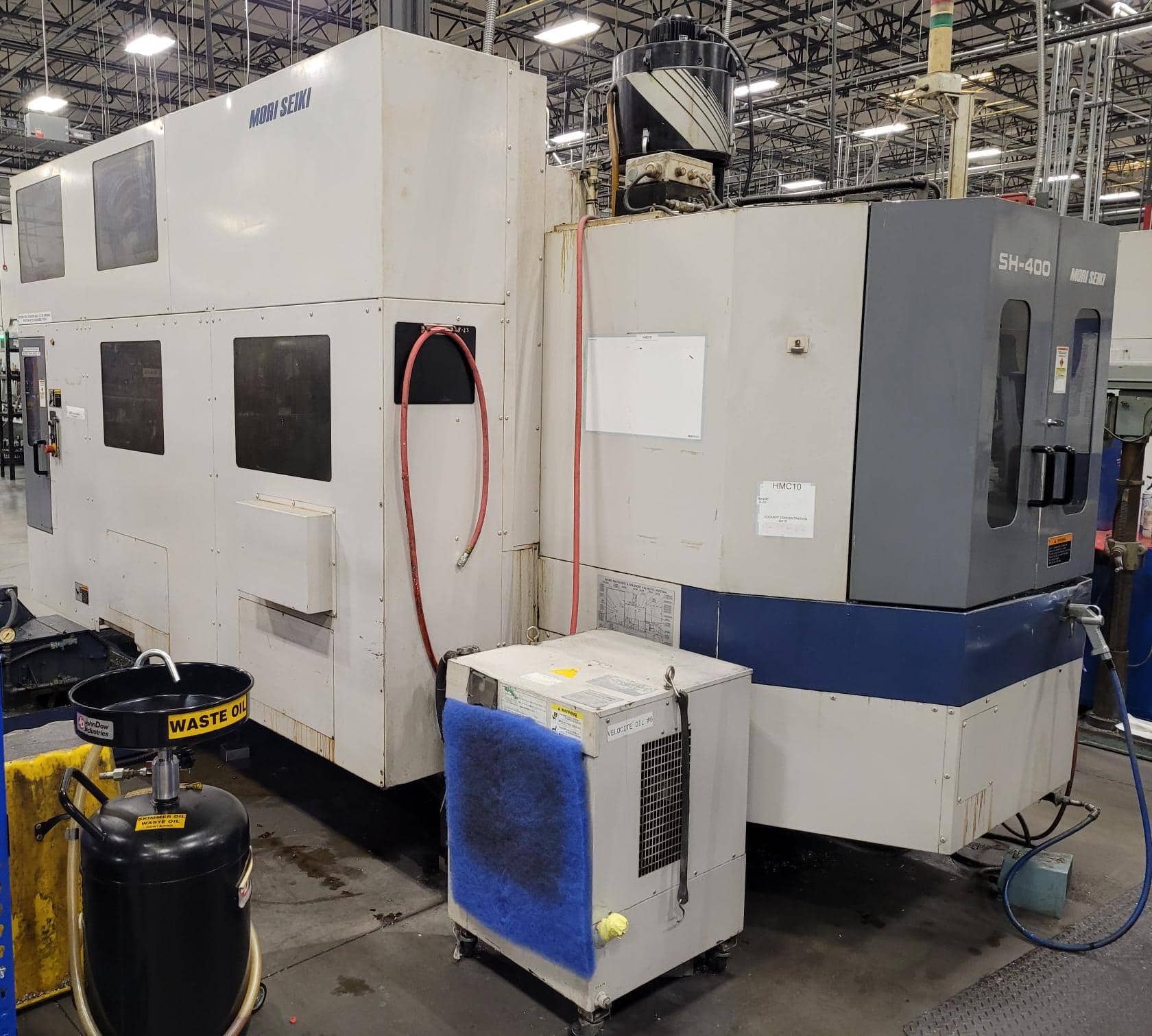 Mori Seiki SH-400 CNC HMC, 1999 - Chip Conveyor, Tombstones, TSC, Mist Collection, CAT 40
