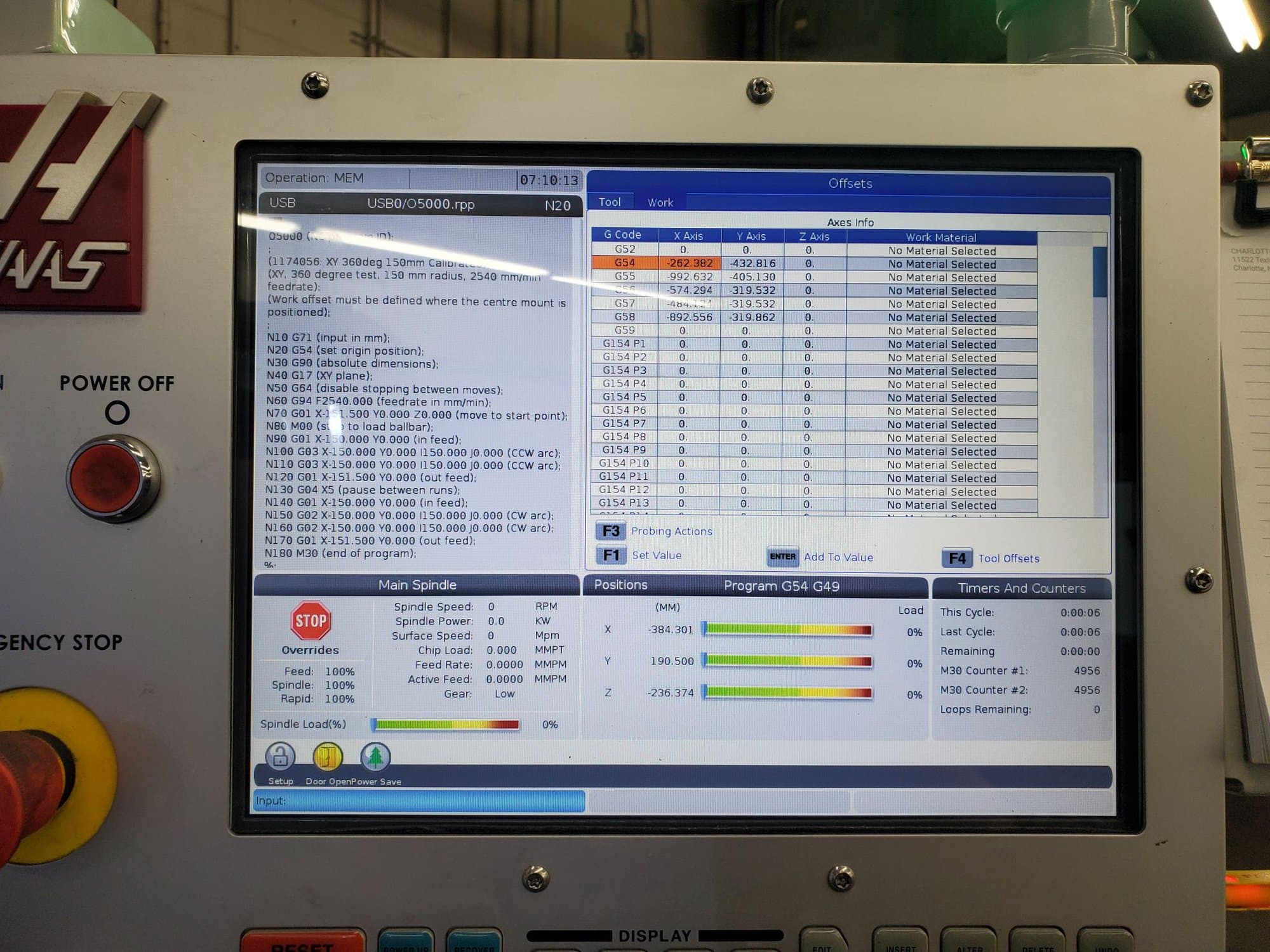 Haas VF-4 VMC, 2020 - Through Spindle Coolant, Chip Auger, Low Hours - Image 11