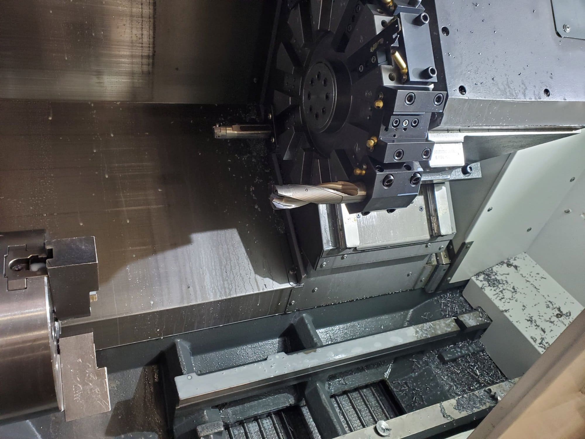 Haas ST-15 CNC Lathe, 2020 - Auto Door, Chip Conveyor, Low Hours - Image 21
