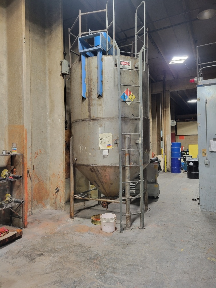 2,100 Gallon Stainless Steel Plastisol Mixing Tank