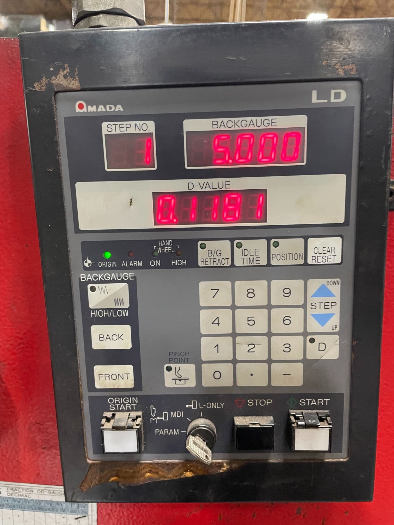 50 Ton x 6.5' Amada RG5020LD Press Brake, 2005 - Image 2