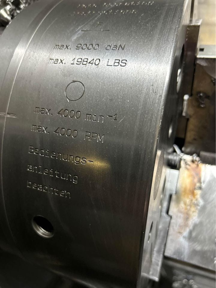 Daewoo Puma 12L-B CNC Lathe, 1997 - Tailstock, Chip Conveyor - Image 4