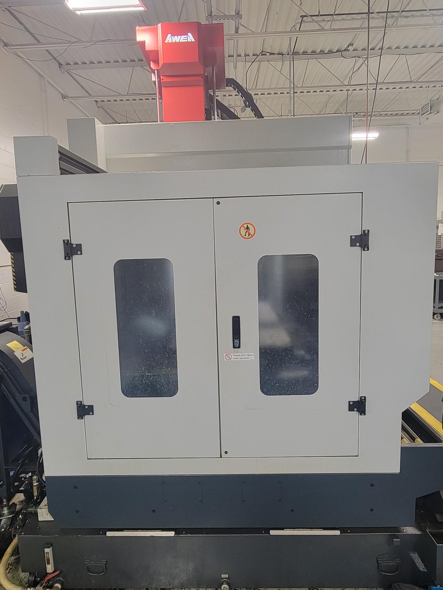 Awea VP-2012 CNC Bridge Mill, 2018 - Mitsubishi Control, Glass scales, Probe, 15K Spindle - Image 4