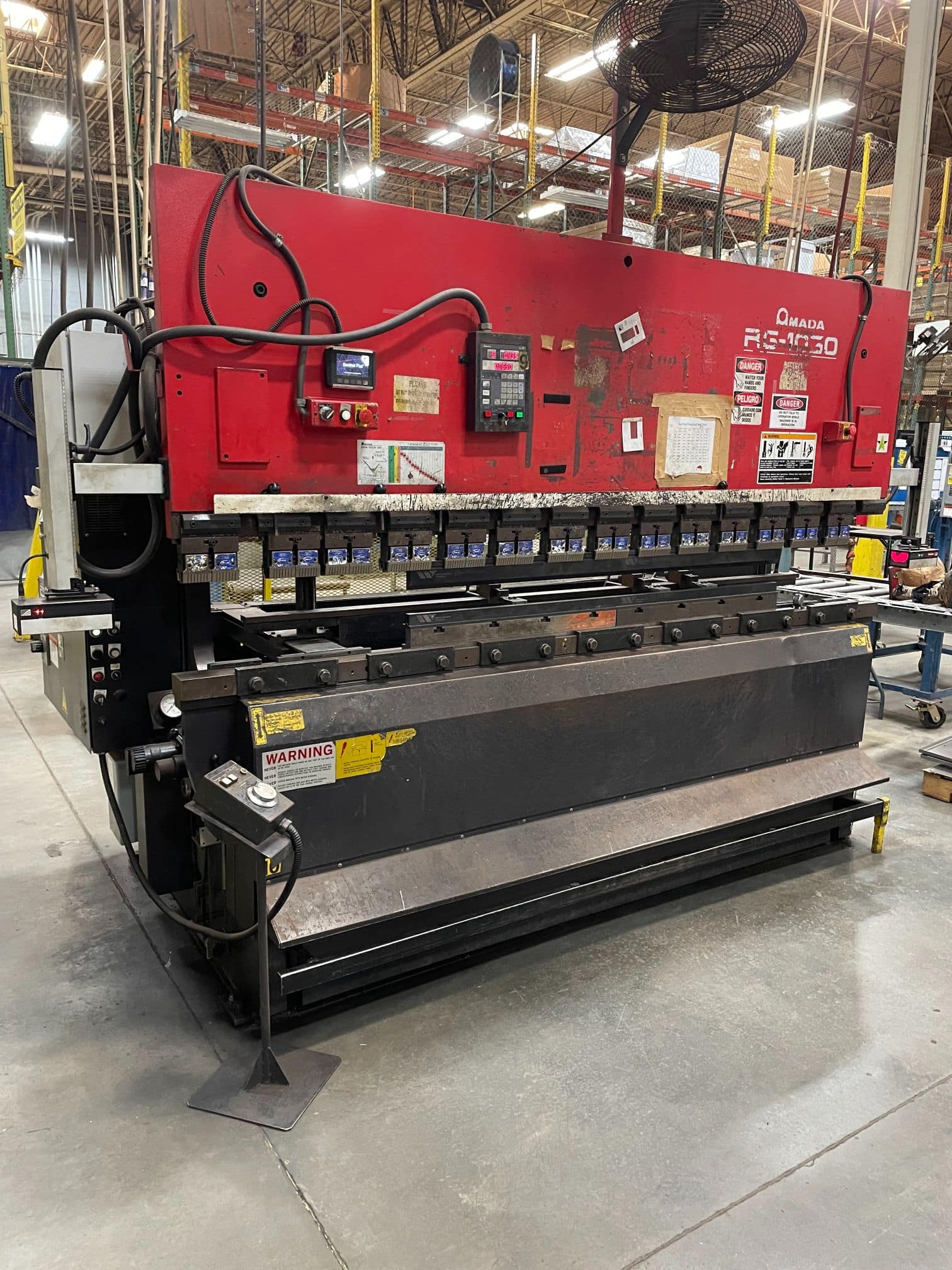100 Ton x 10' Amada RG1030LD Press Brake, 2001