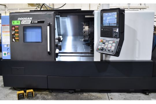 Doosan Puma GT3100 CNC Lathe, 2020 - 12" chuck, EOP CNC Control, Chip Conveyor, Tailstock