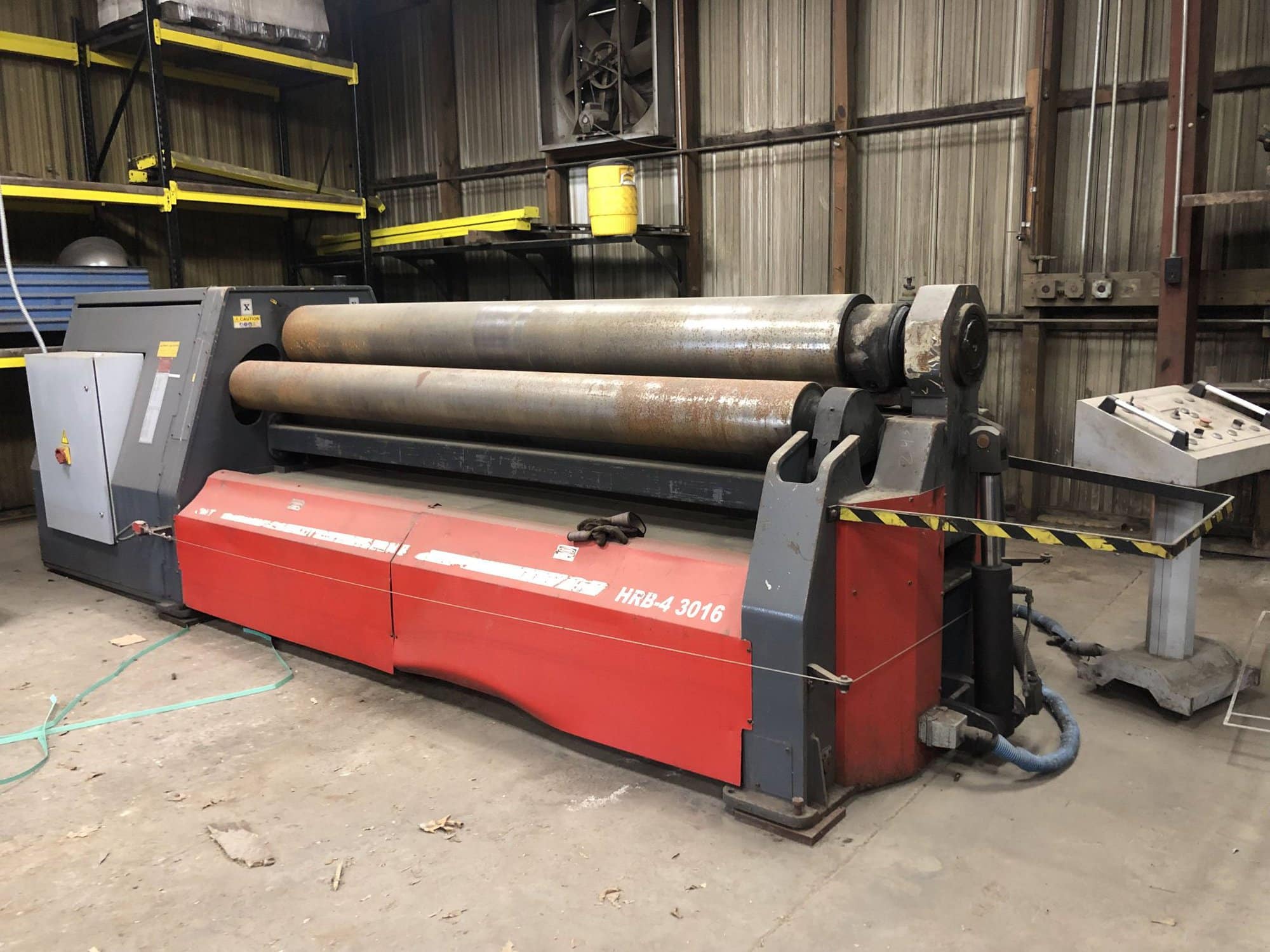 5/8" X 10'-2" Durma/JMT HRB-4 3016 Horizontal Roll Double Pinch Plate Roll, 2014 - Very Low Hours/Usage - Image 3
