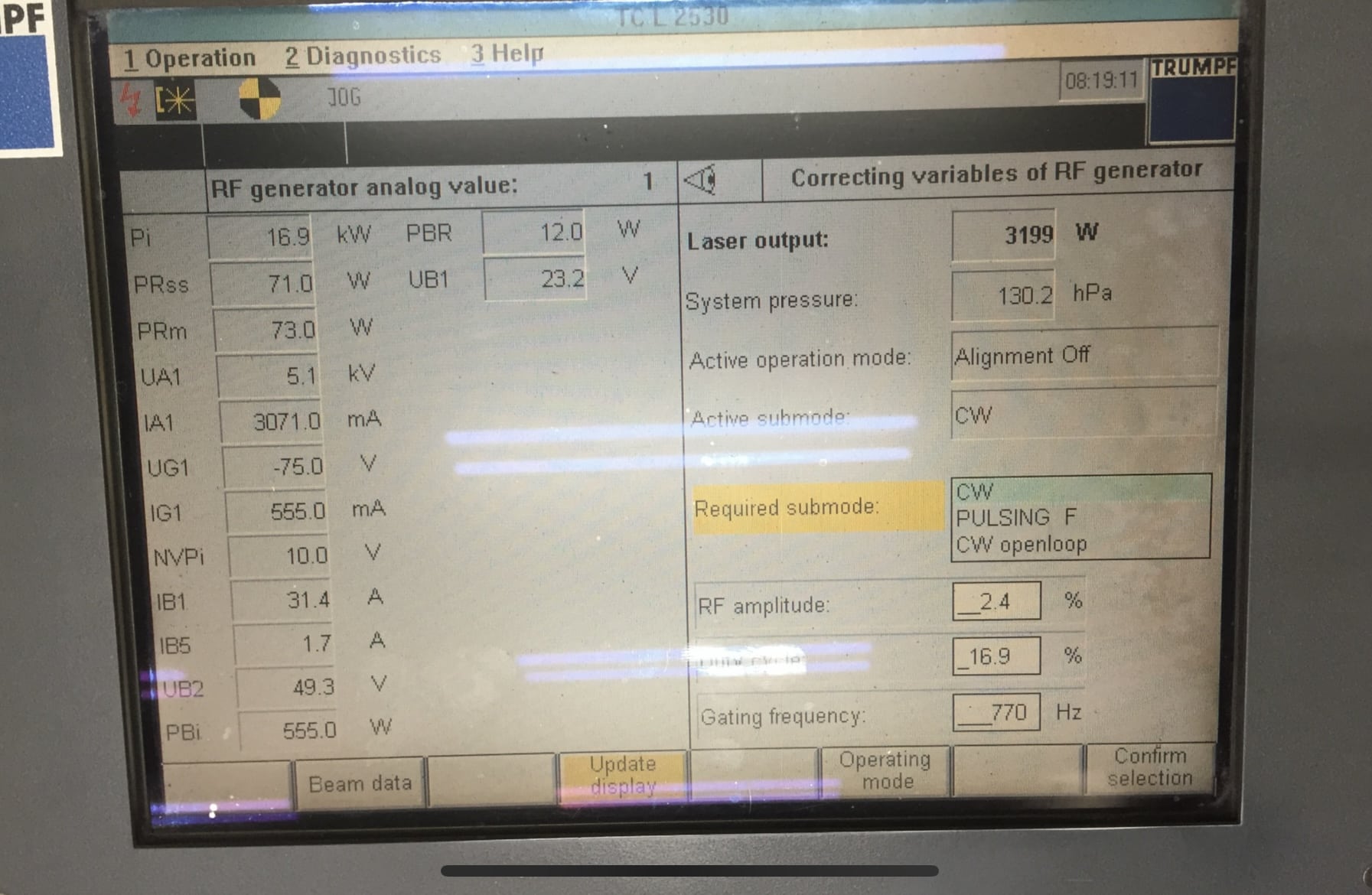 3000 Watt Trumpf Trumatic L2530 CO2 Laser, 2001 - 4' x 8' Table - Image 5