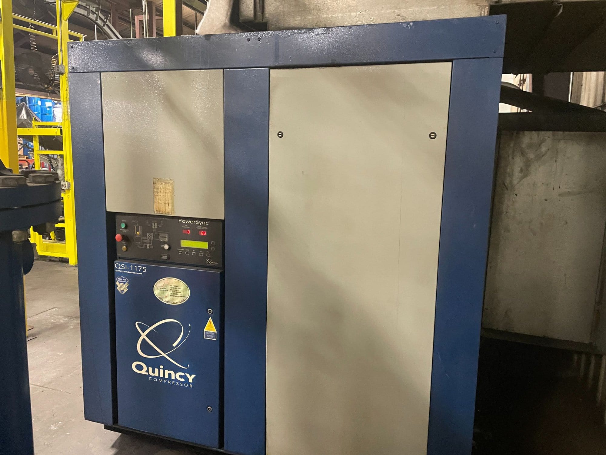 Quincy Rotary Screw Air Compressor Model QPCD 1200, 2010 - 150 PSI