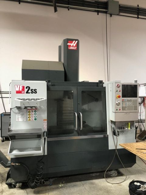 Haas VF-2SS VMC, 2018 - Tool Setter, Chip Auger, Programmable Coolant