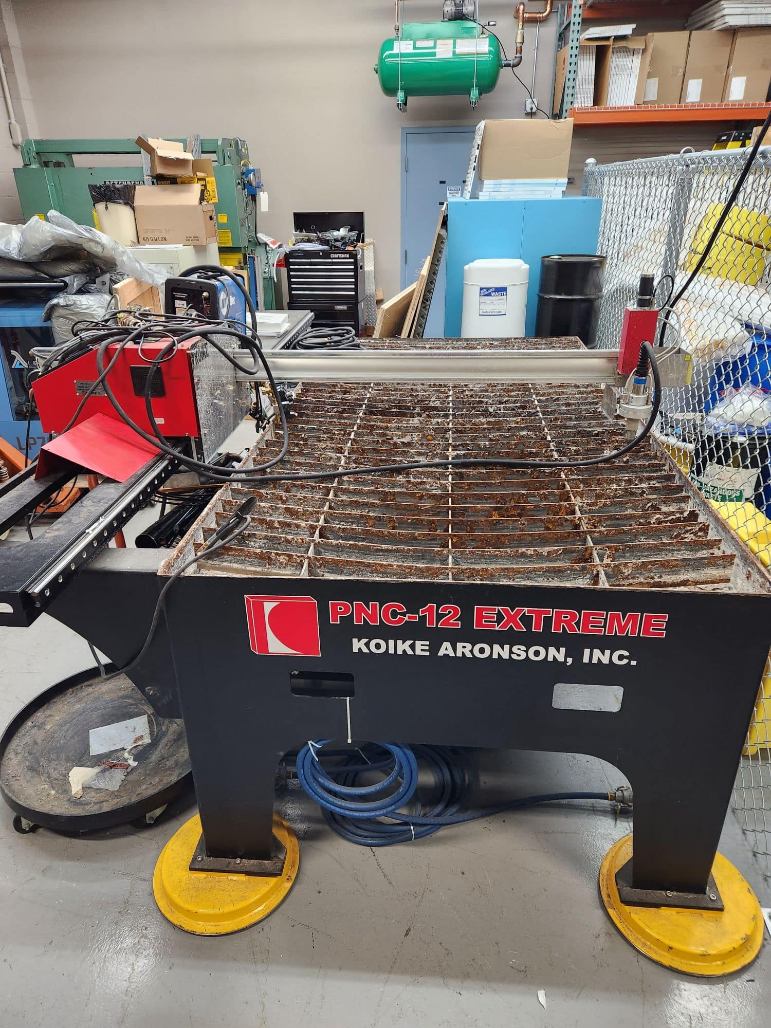 4' x 8' Koike Aronson PNC-12 Extreme CNC Plasma, 2015 - Miller Electric Spectrum 875