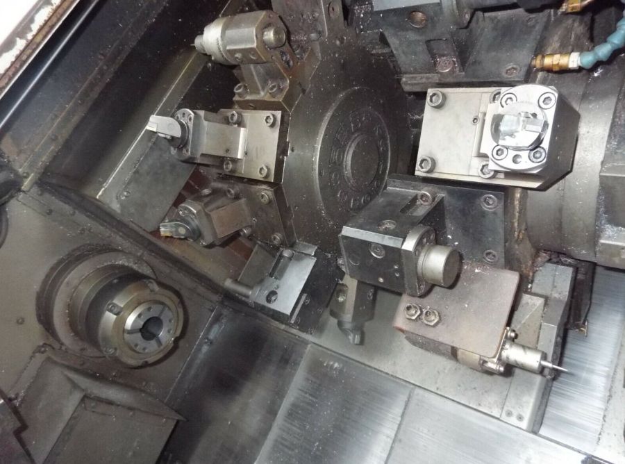 Nakamura Tome TW-20, Twin Spindle/Turret CNC Lathe, 1998 - Fully Loaded, LNS Load/Unload, Probe, Tooling Included - Image 10