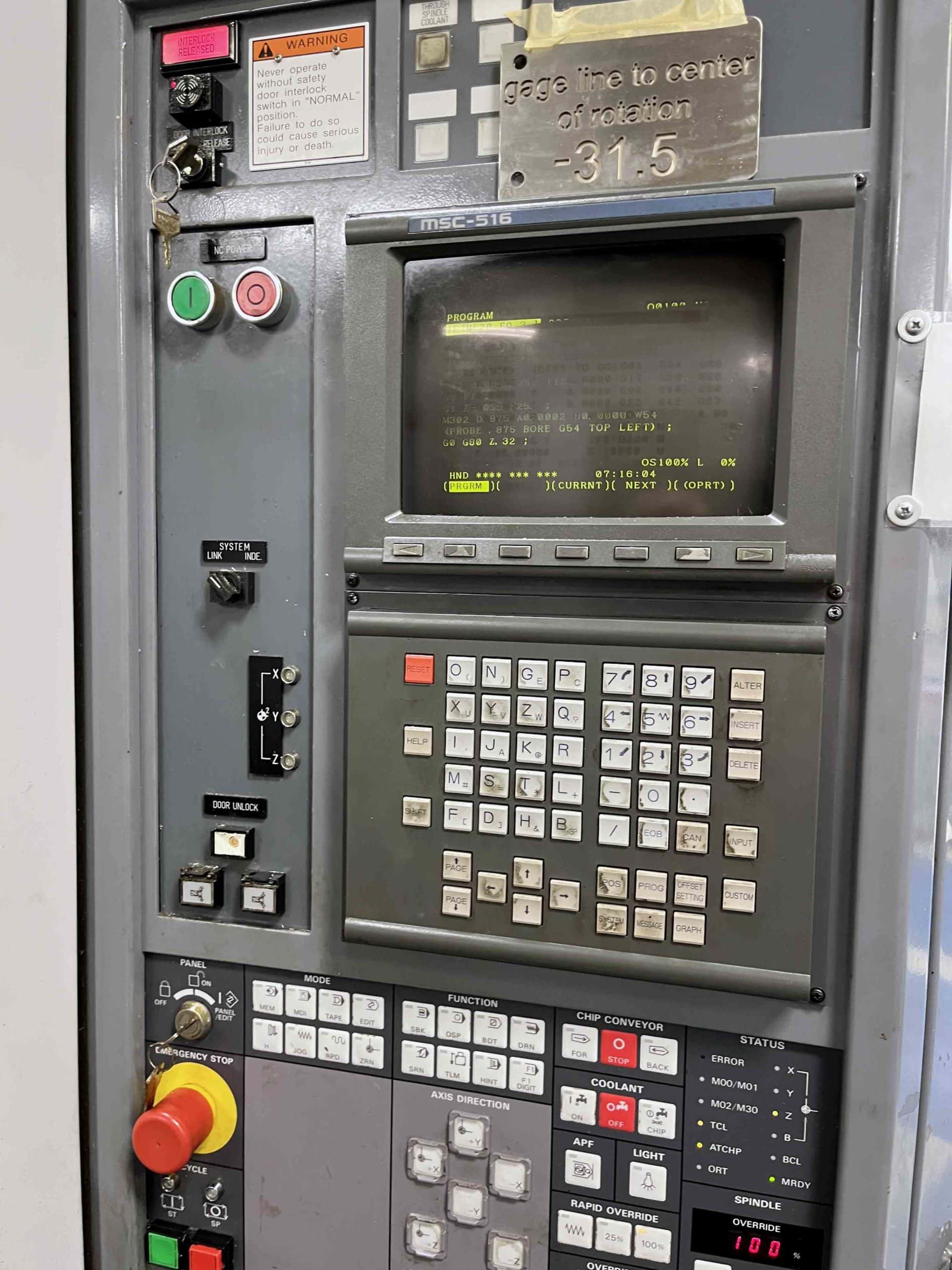 Mori Seiki SH-50 500mm HMC, 1997 - 180 ATC, TSC, Full 4th Axis, 12K Spindle, 2 Units Available, Under Power - Image 4
