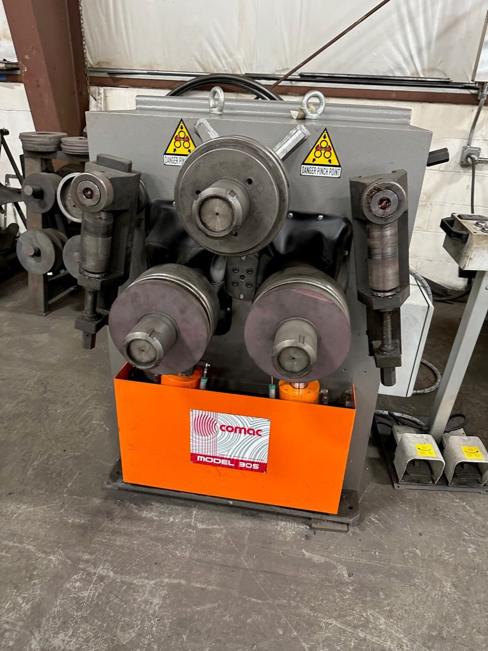 Carell 305HV Double Pinch Angle Bending Roll with (3) sets of Pipe Rolls, for 1-1/4” 1-1/2” & 2”, 2017 - Low Hours - Image 3