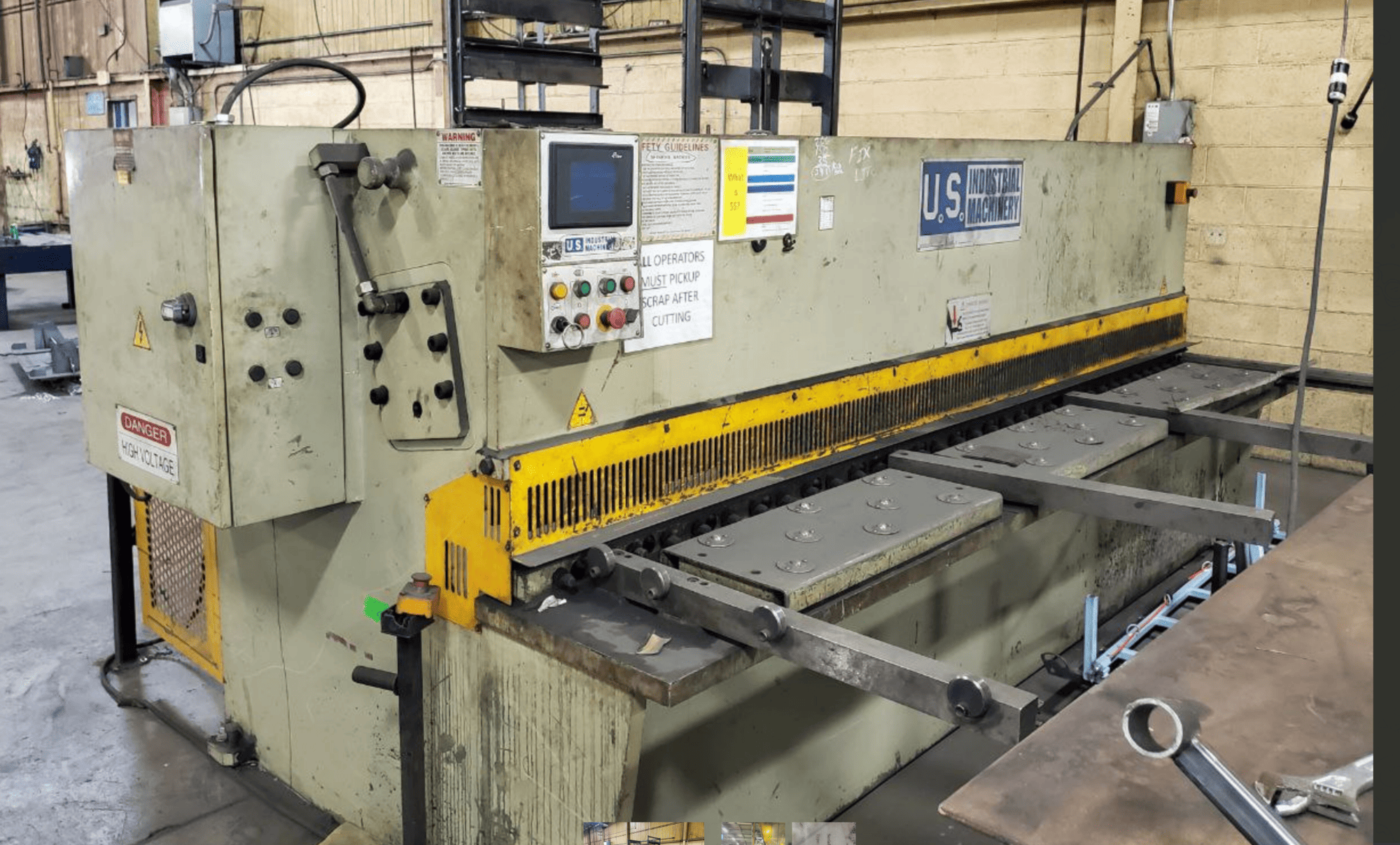 1/4" x 10' U.S Industrial Machinery Hydraulic Shear, 2006 - Image 5