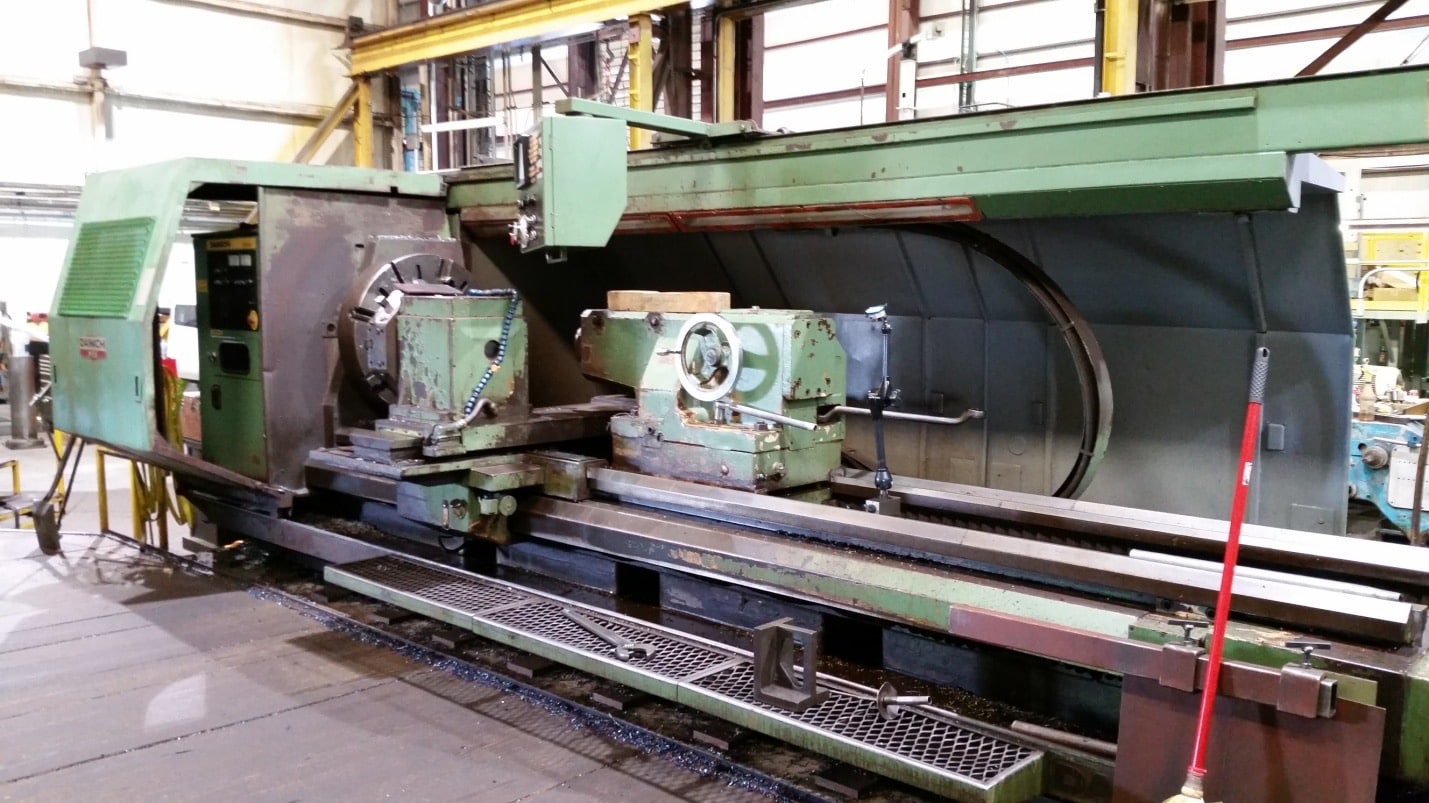 39" X 119" Dainichi M95 CNC Lathe, 1985 - Chip Enclosure, 4 Jaw Chuck, Tailstock, Fanuc 6T --- MAKE OFFER --- - Image 2