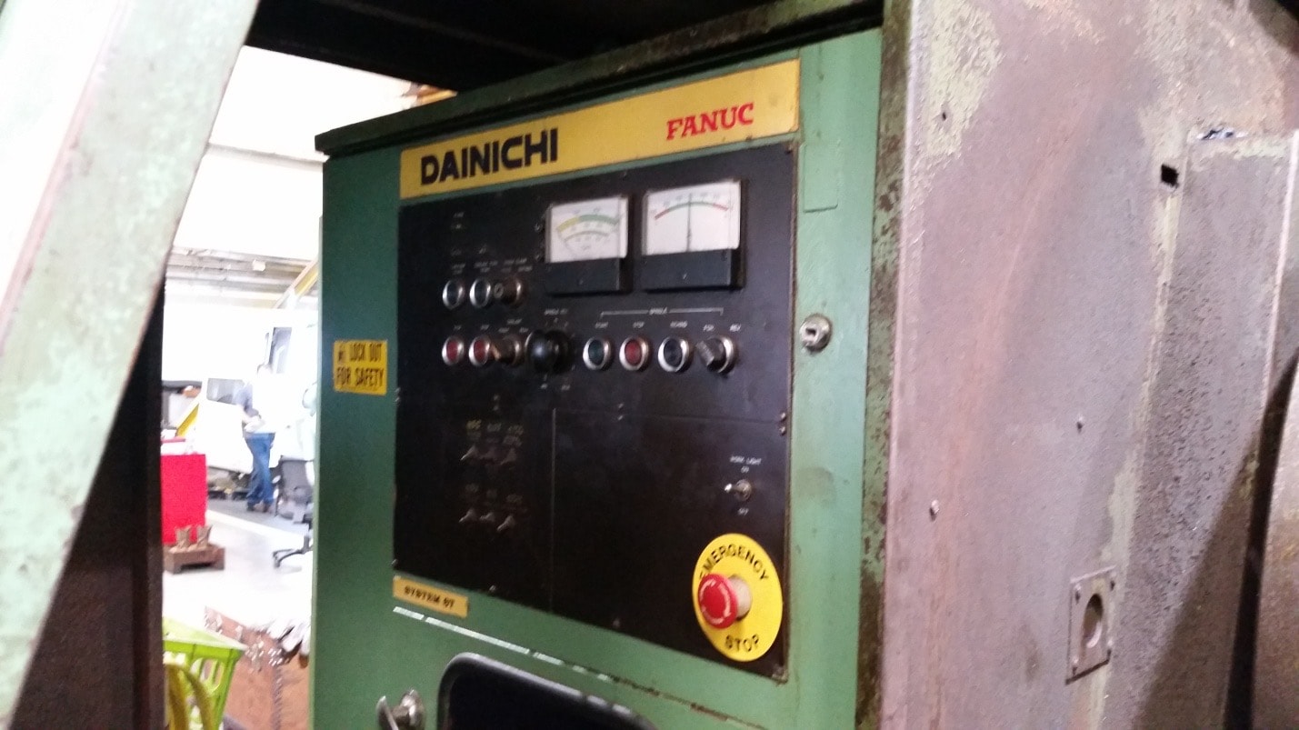 39" X 119" Dainichi M95 CNC Lathe, 1985 - Chip Enclosure, 4 Jaw Chuck, Tailstock, Fanuc 6T --- MAKE OFFER --- - Image 5